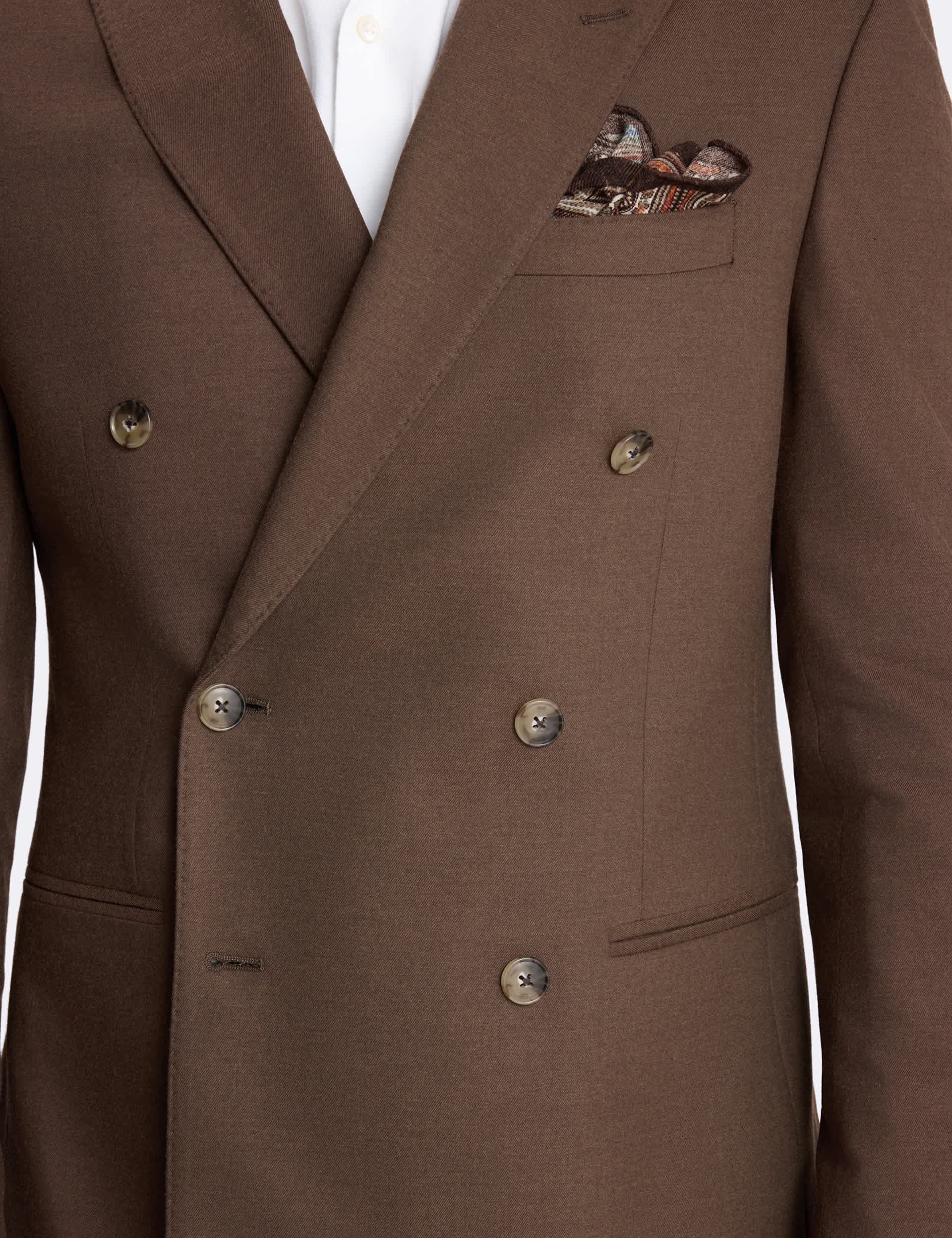 Slim Fit Flannel Stretch Suit Jacket thumbnail 4