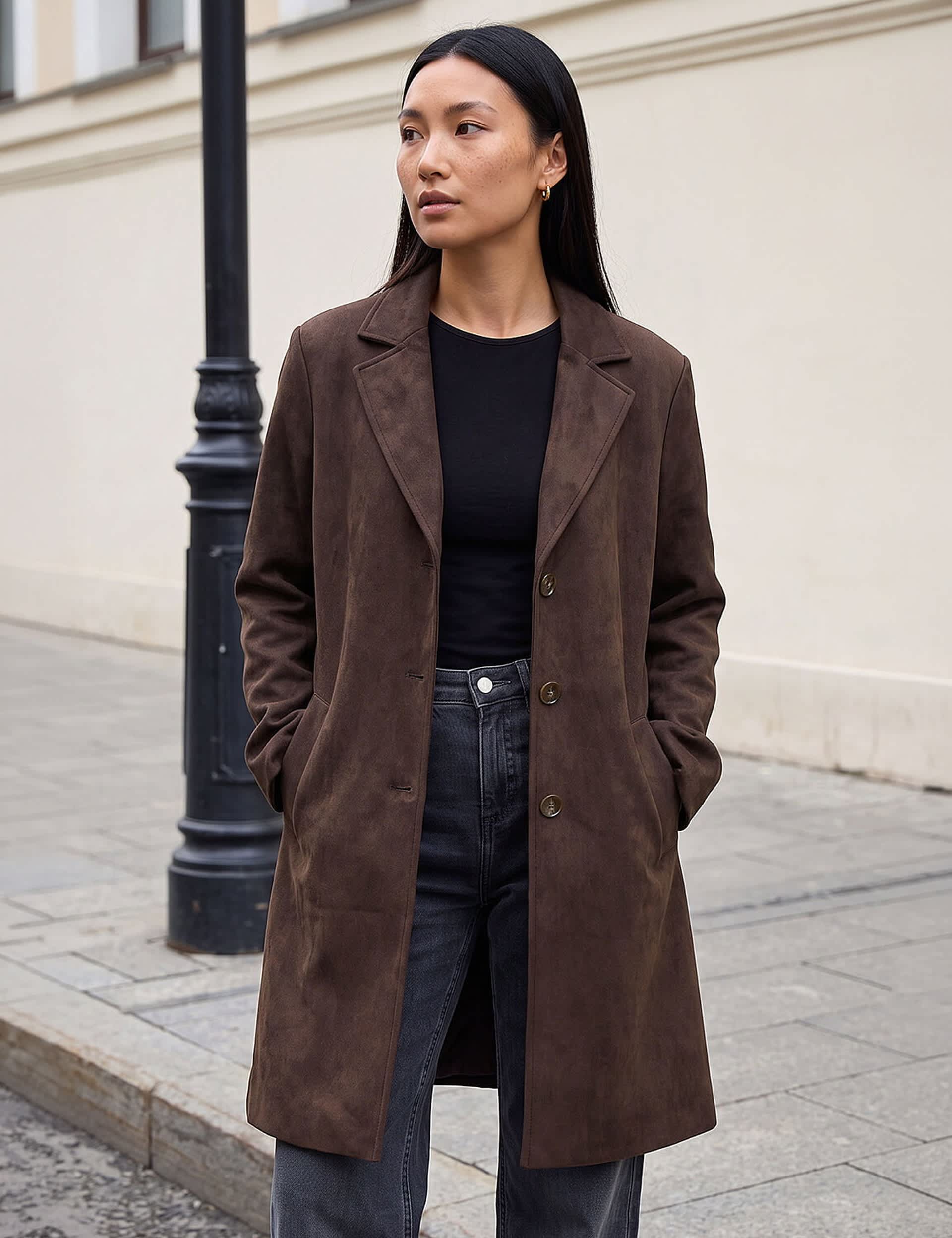 Suedette Coat
