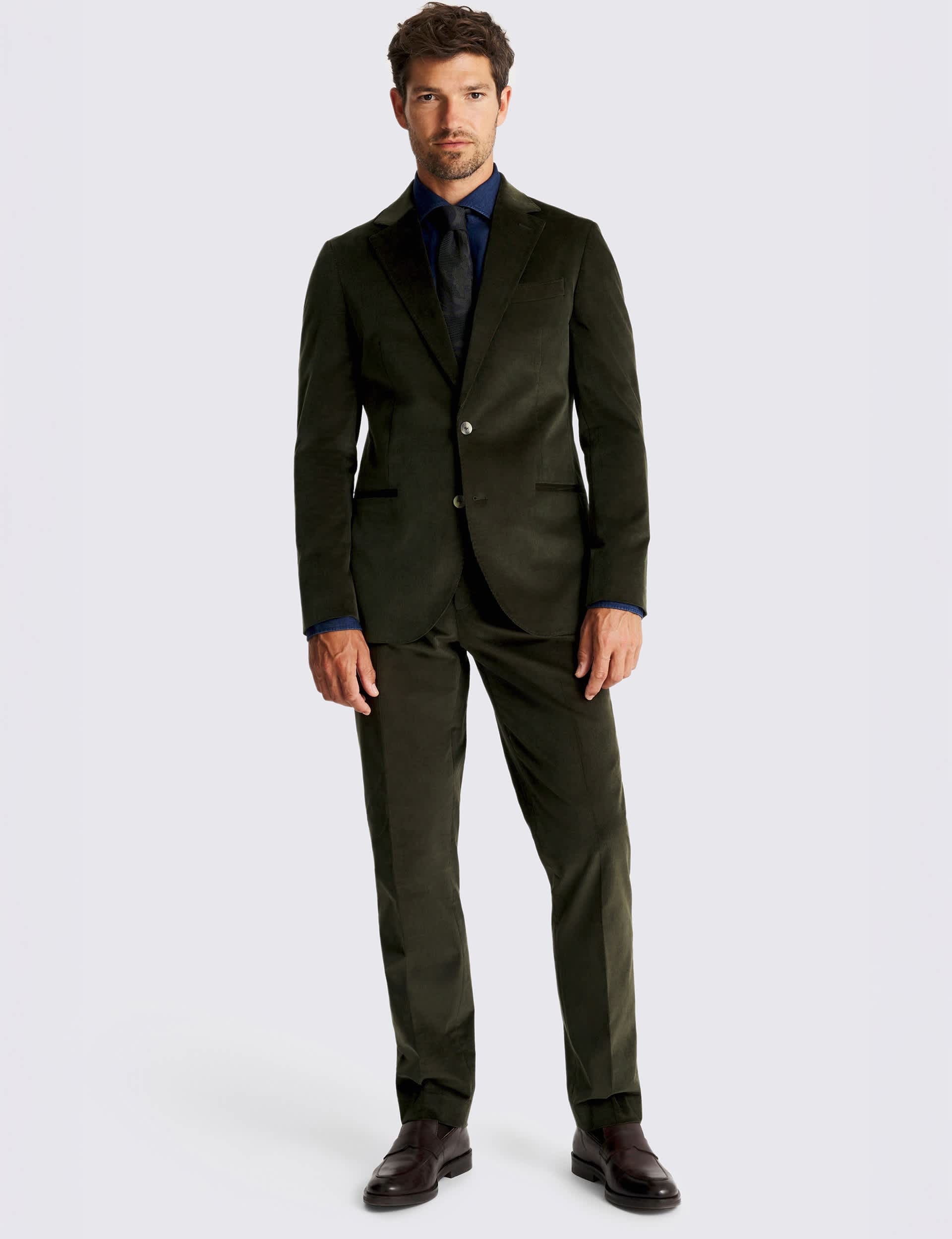 Tailored Fit Corduroy Suit Jacket thumbnail 2