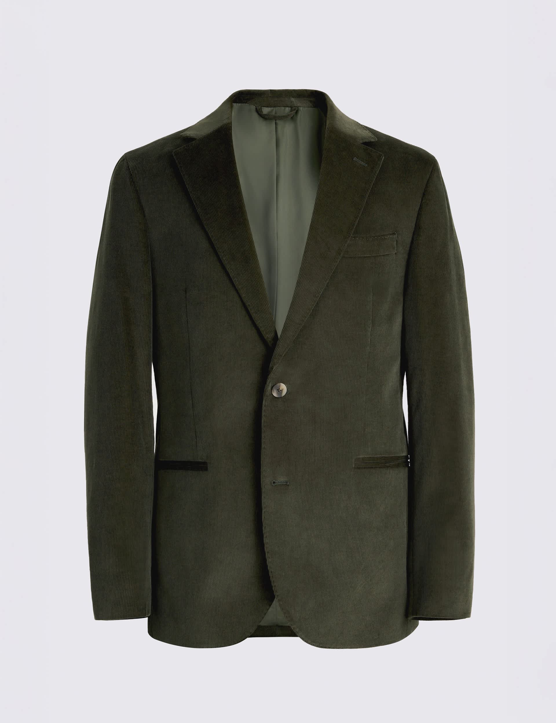 Tailored Fit Corduroy Suit Jacket thumbnail 4