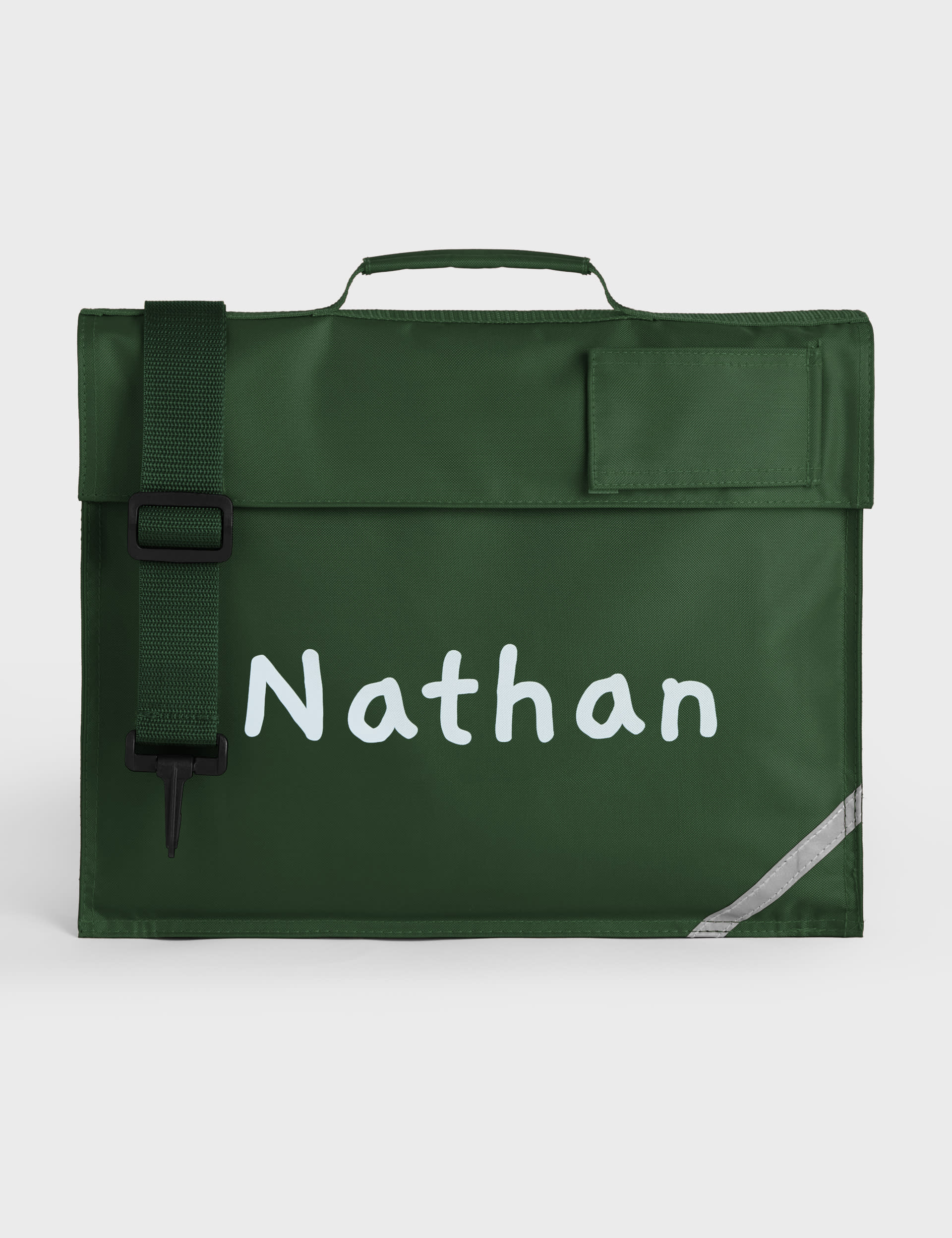 Personalised book bag with strap sale