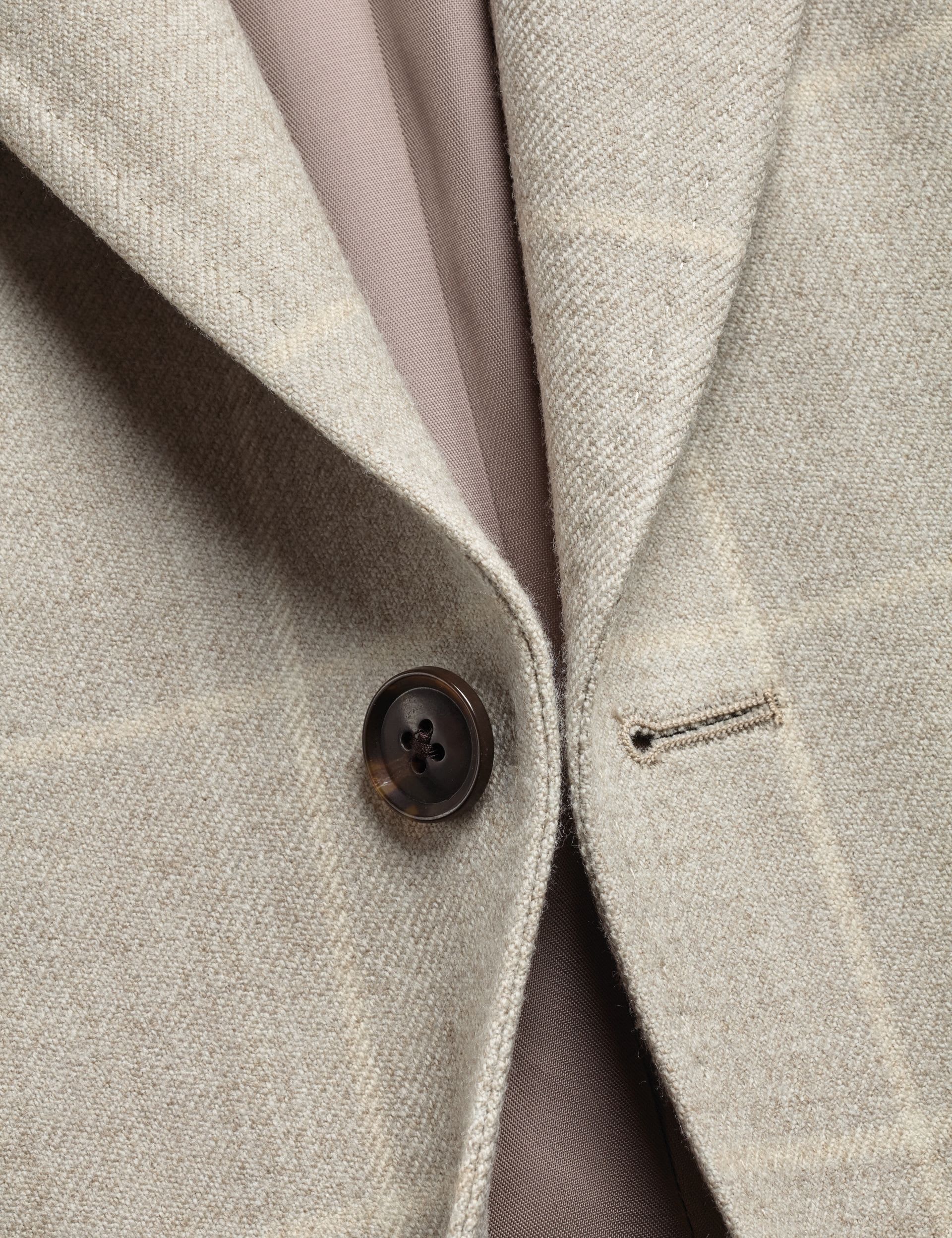 Slim Fit Pure Wool Check Textured Blazer thumbnail 5