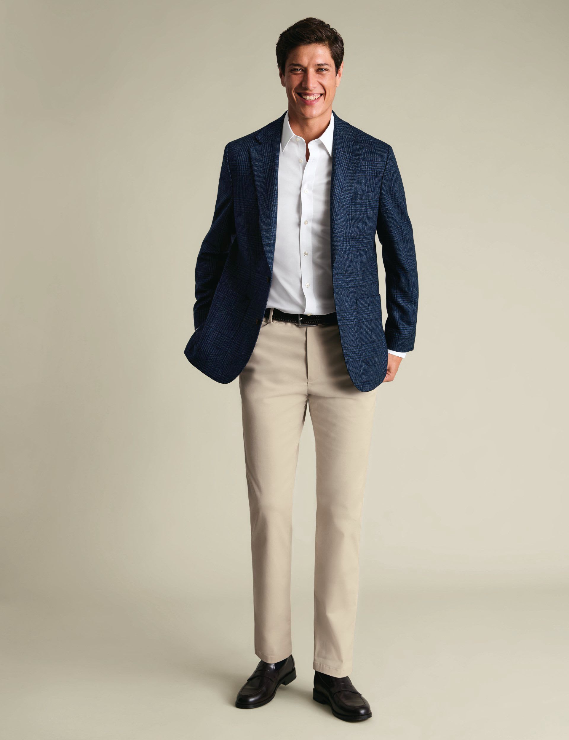Slim Fit Wool Rich Check Suit Jacket thumbnail 2