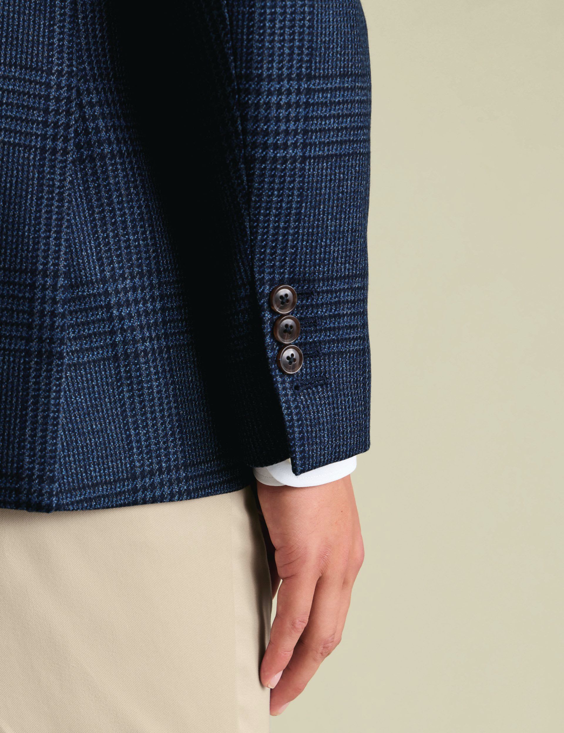 Slim Fit Wool Rich Check Suit Jacket thumbnail 4