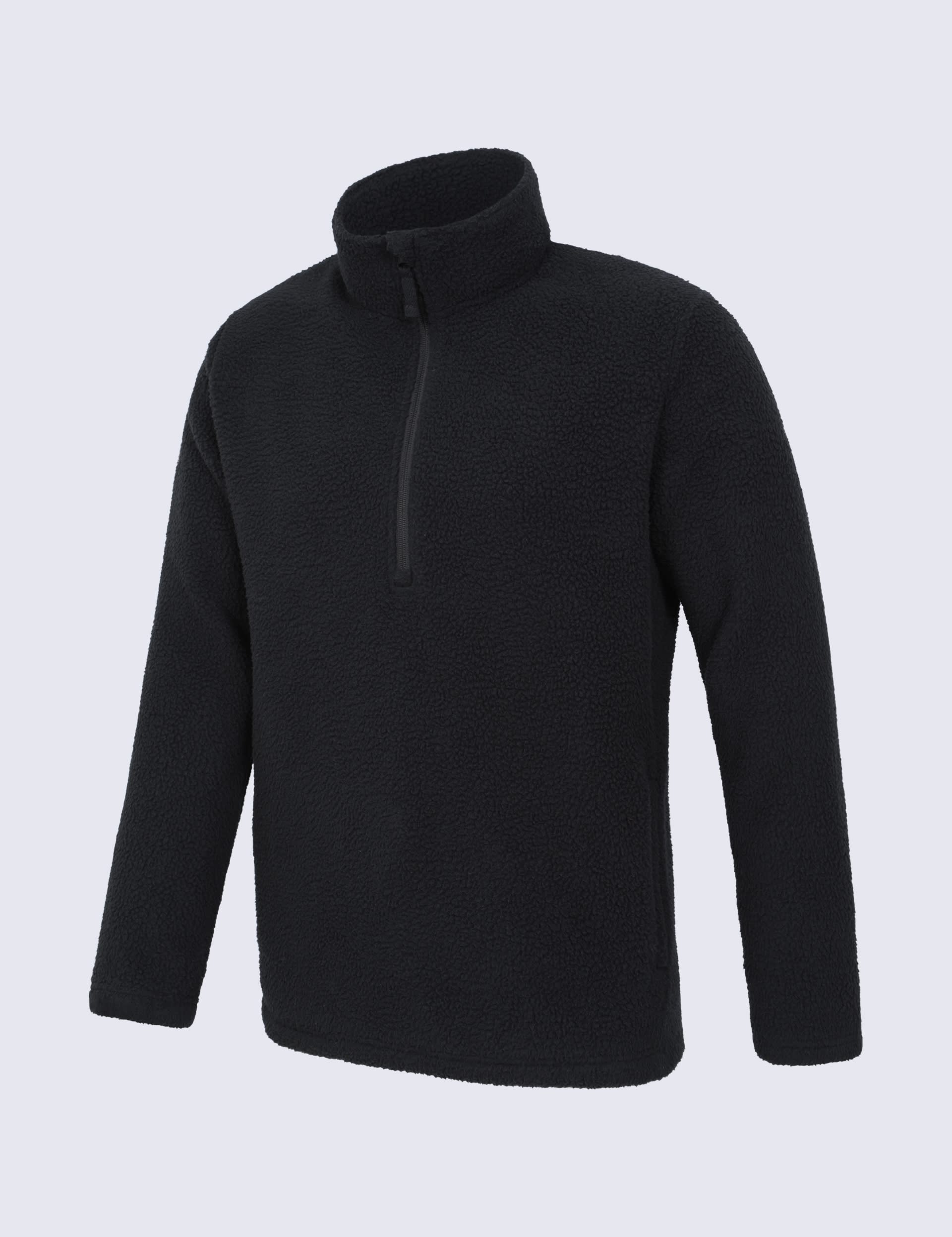 Borg Fleece Half Zip Sweatshirt