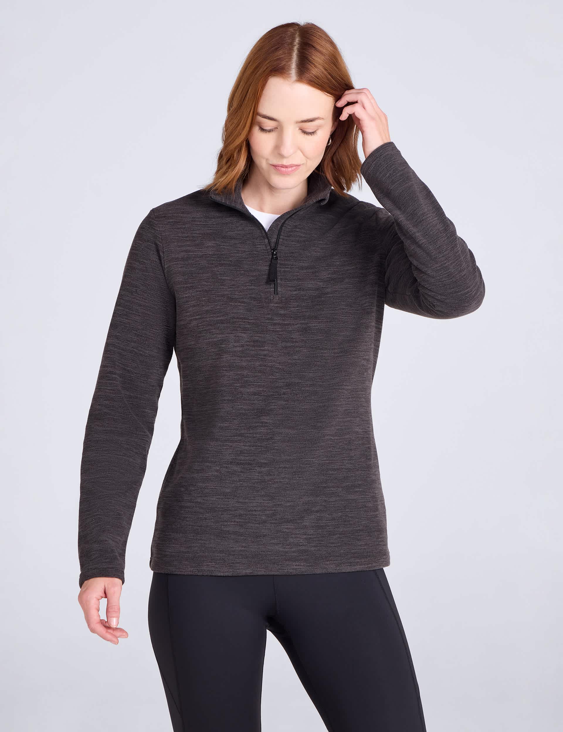 Snowdon Mélange Half Zip Fleece Sweatshirt