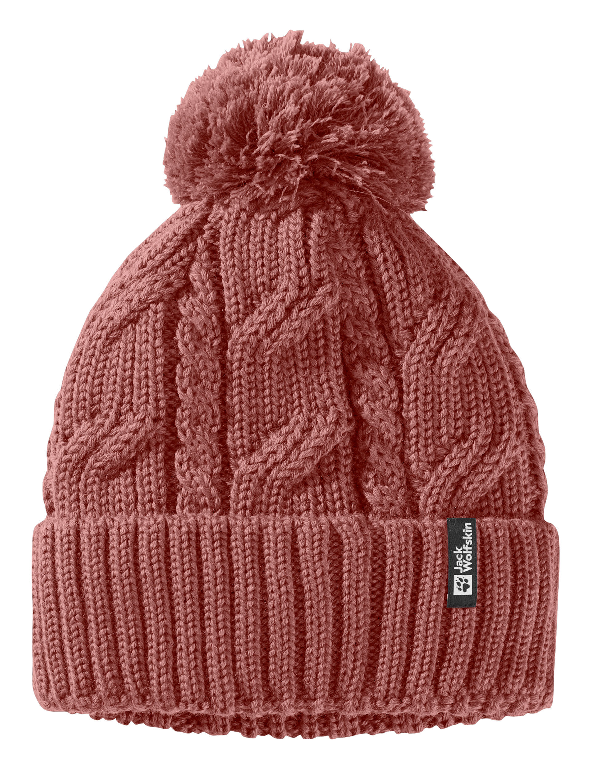 Wool Blend Fleece Lined Pompom Hat