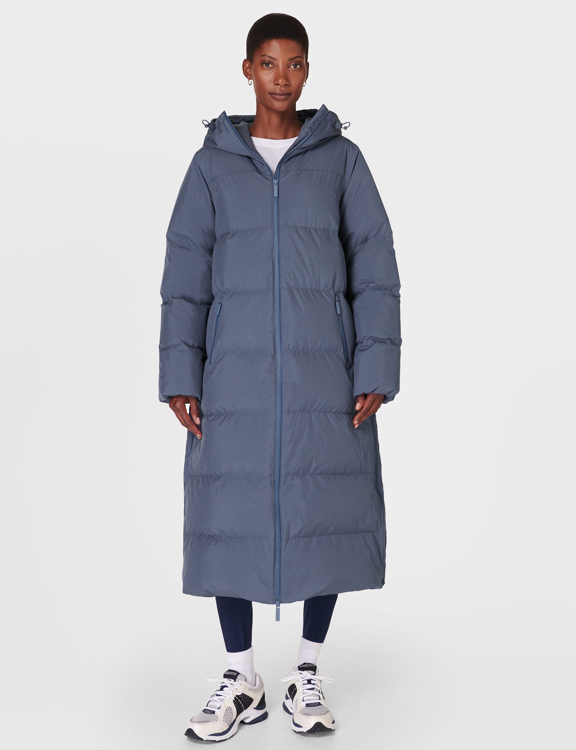 Nimbus Quilted Hooded Longline Puffer Jacket Sweaty Betty M S