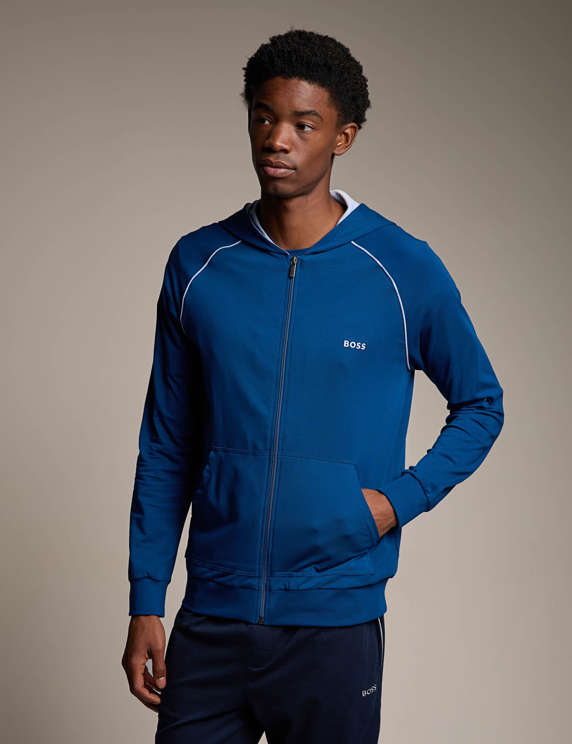 Cotton Rich Zip Up Hooded Jacket