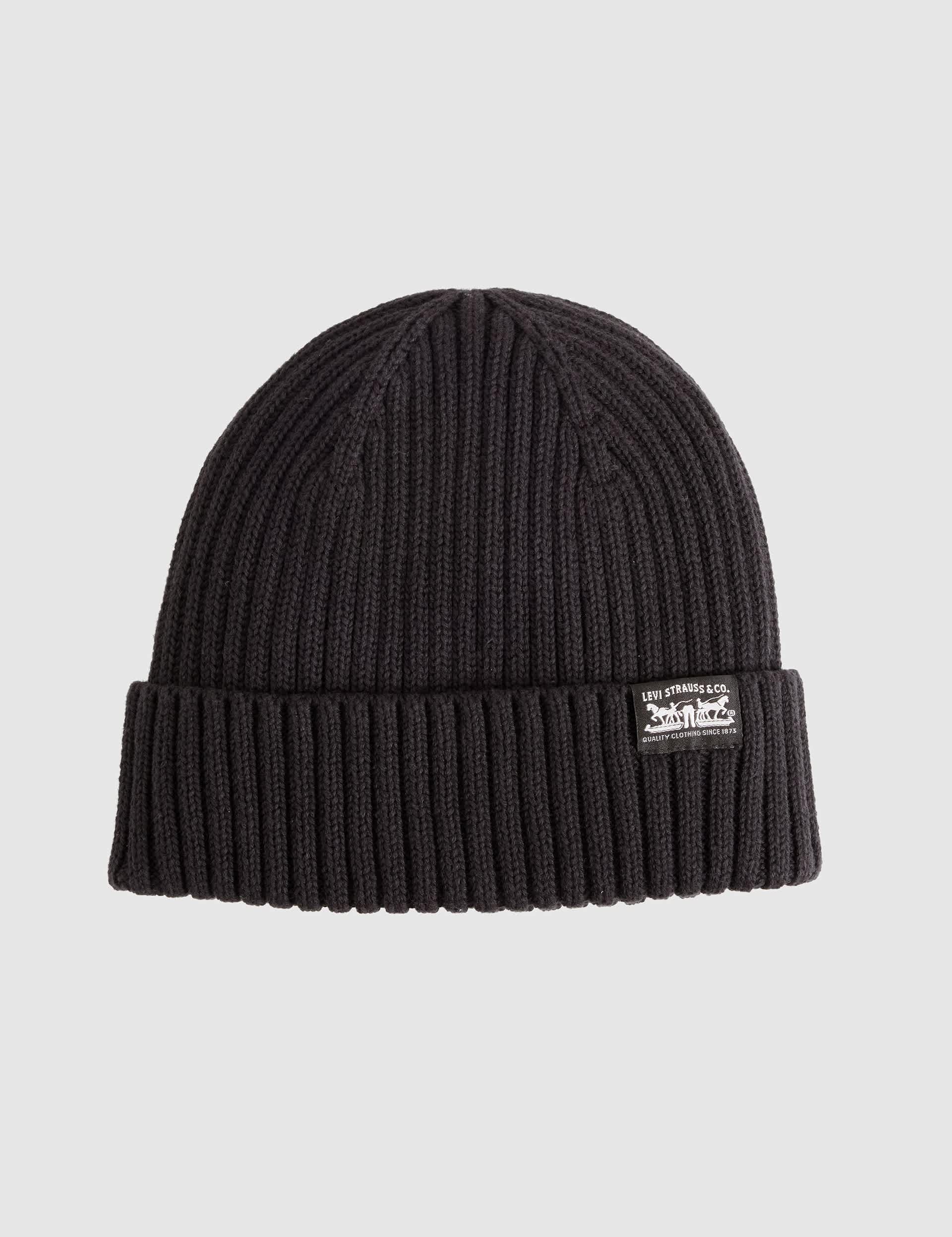 Pure Cotton Knitted Ribbed Beanie Hat
