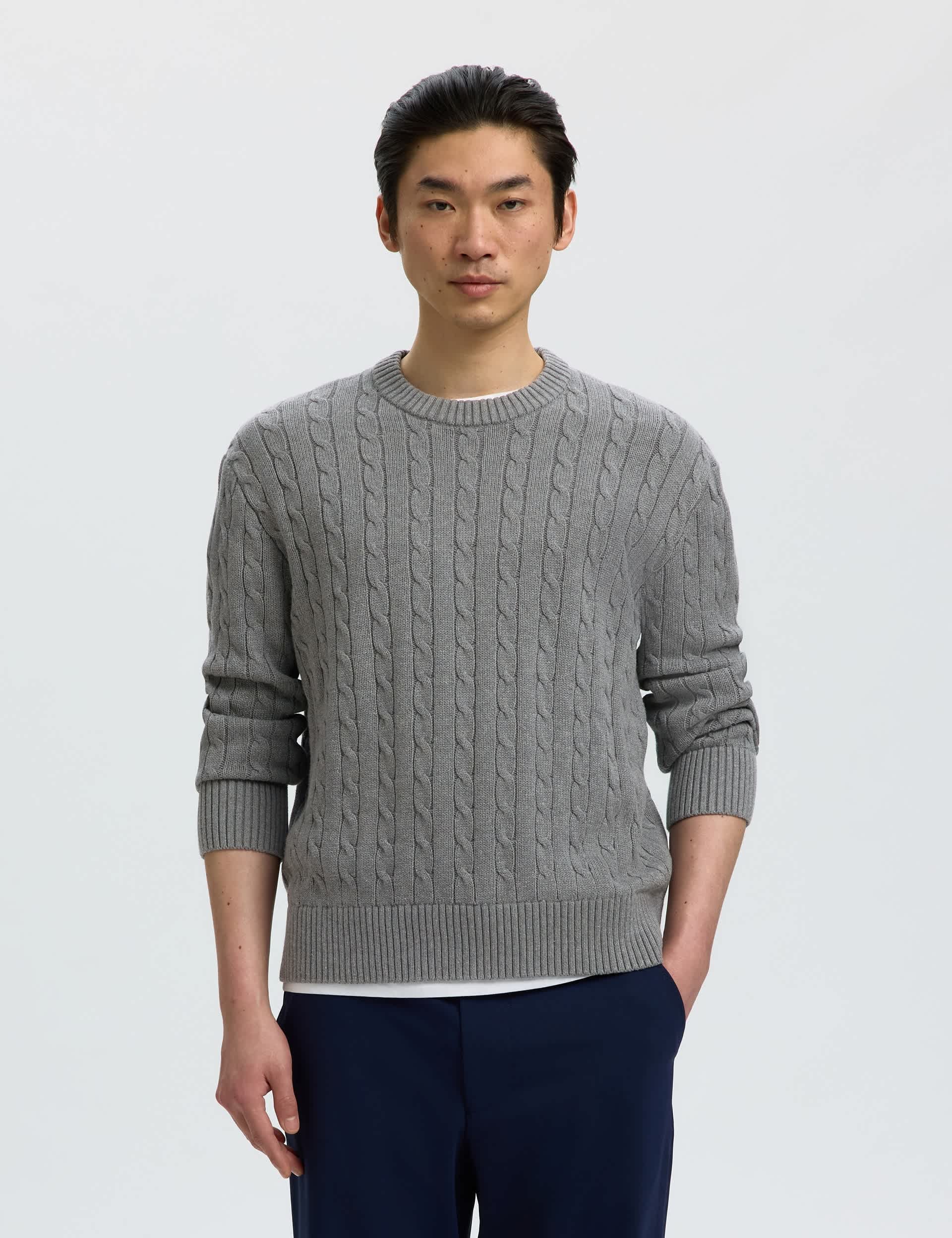 Pure Cotton Cable Knit Jumper