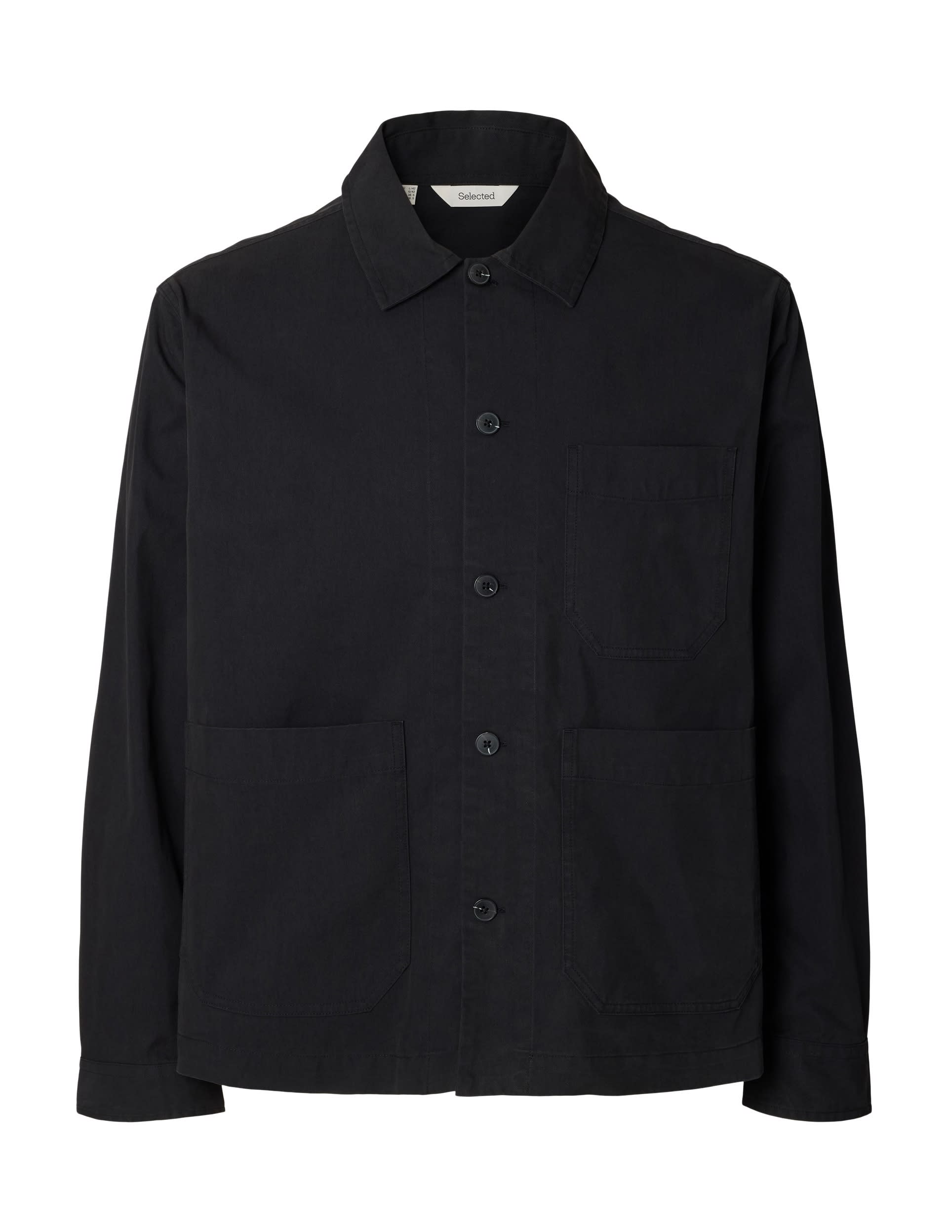 Cotton Rich Twill Workwear Overshirt