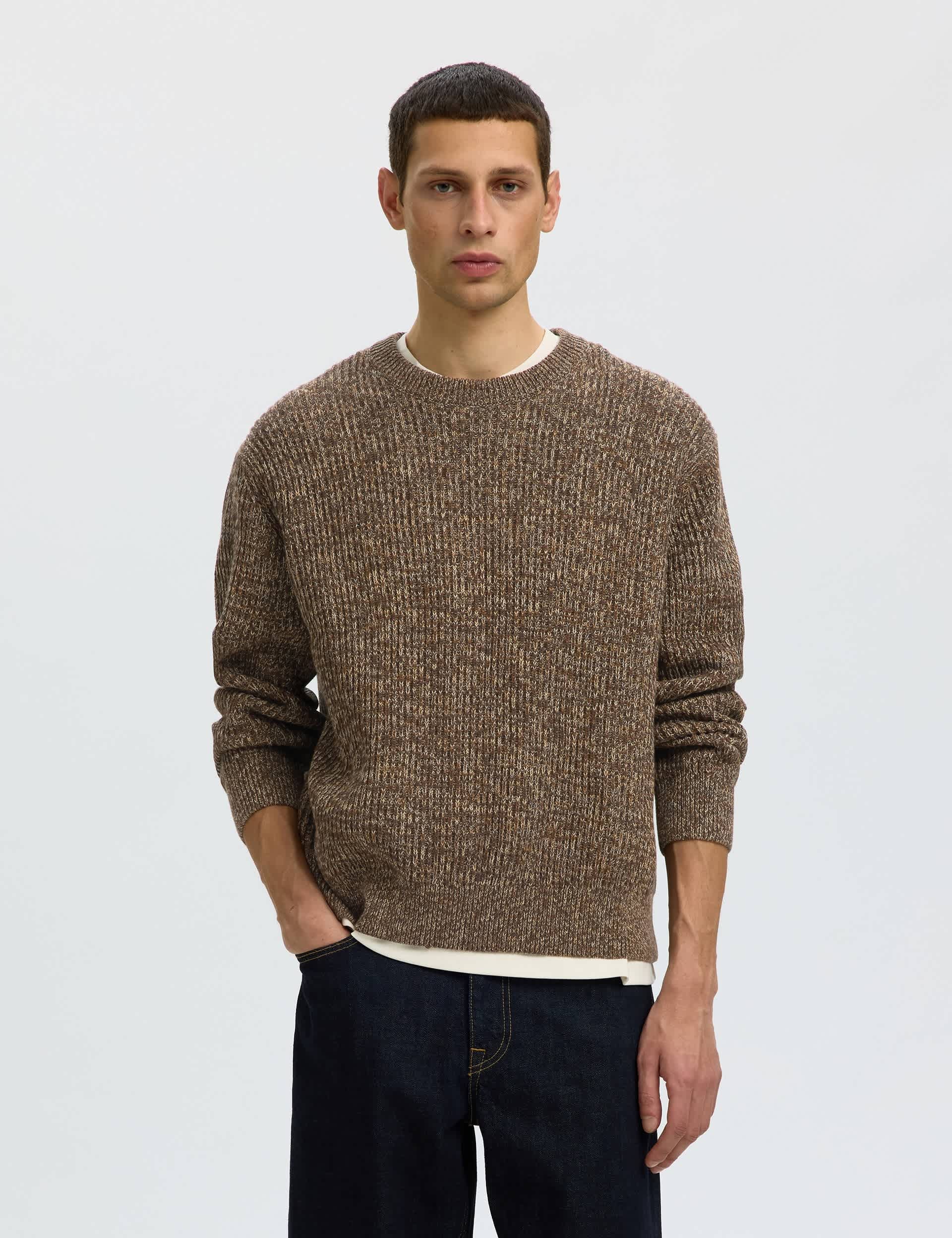Pure Cotton Textured Chunky Jumper