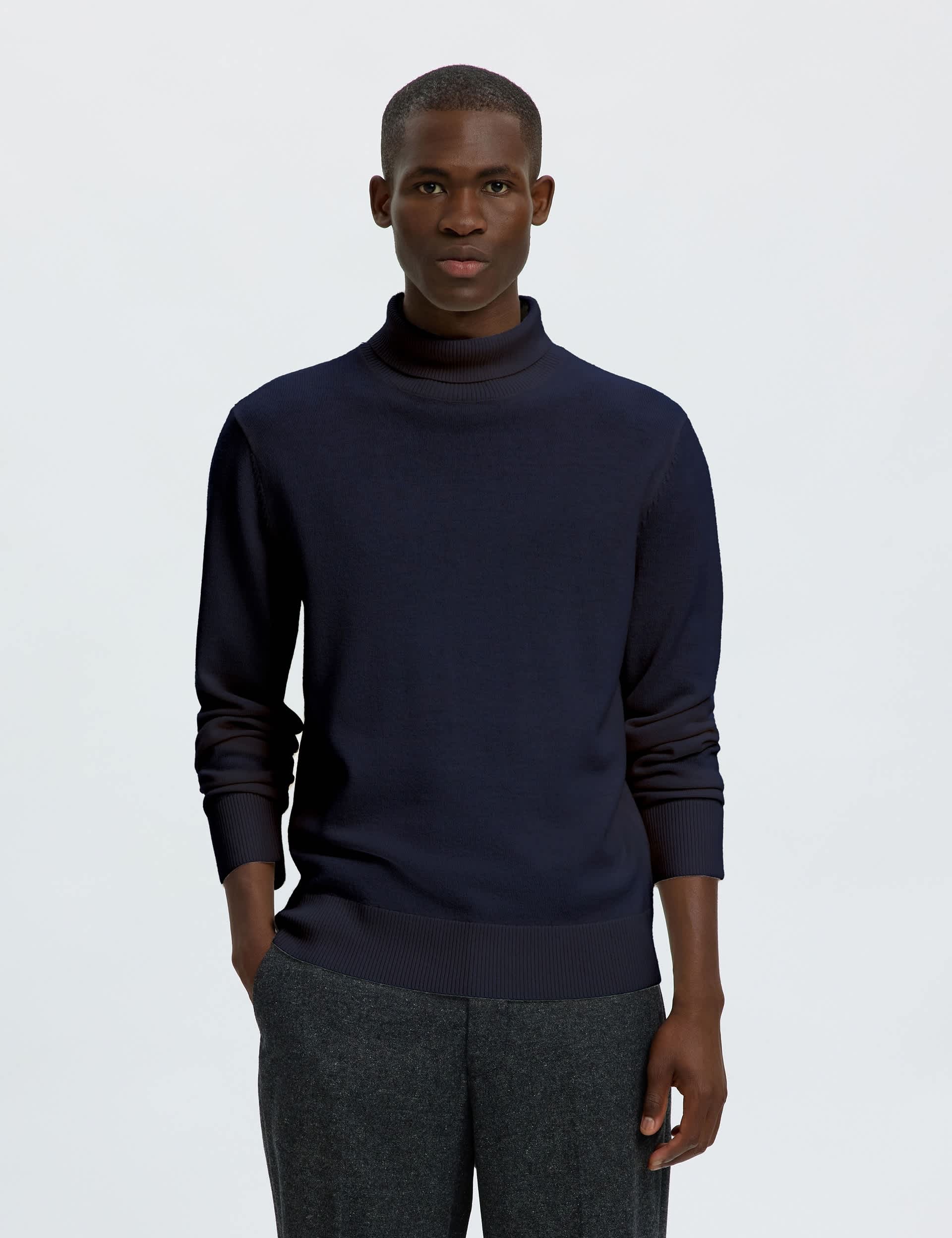 Pure Merino Wool Roll Neck Jumper