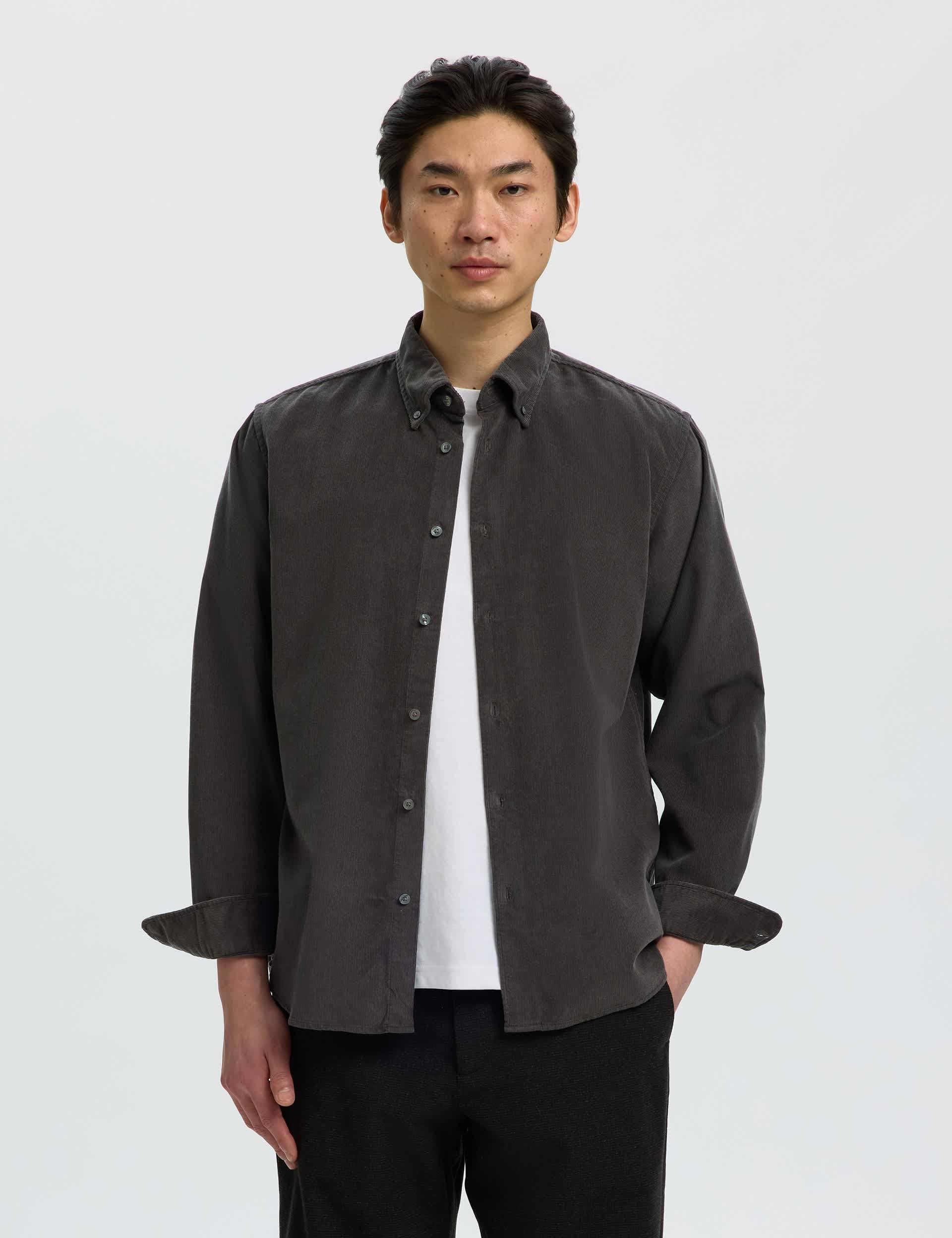 Regular Fit Corduroy Shirt