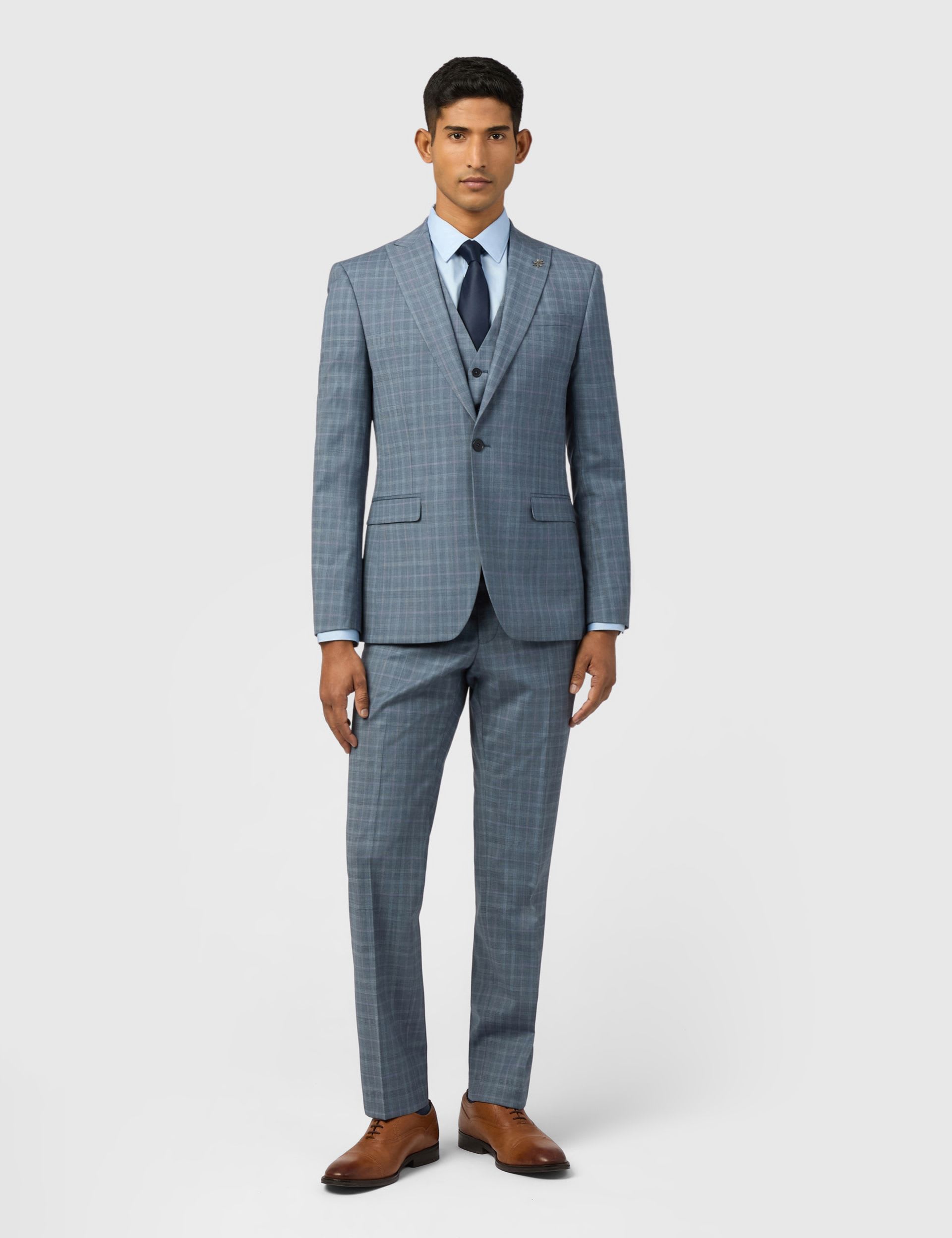 Slim Fit Wool Rich Check Blazer thumbnail 2