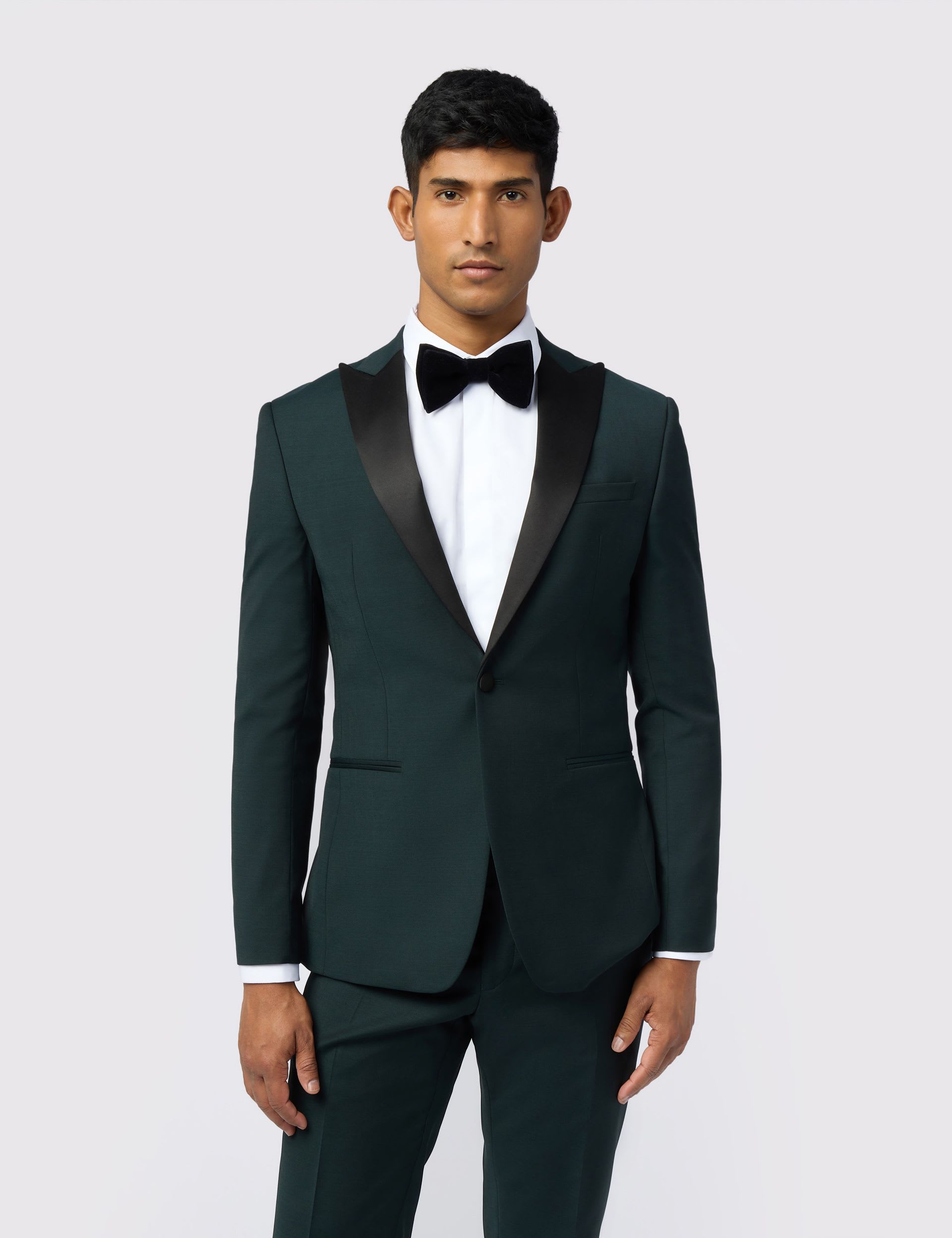 Slim Fit Wool Blend Tuxedo Jacket