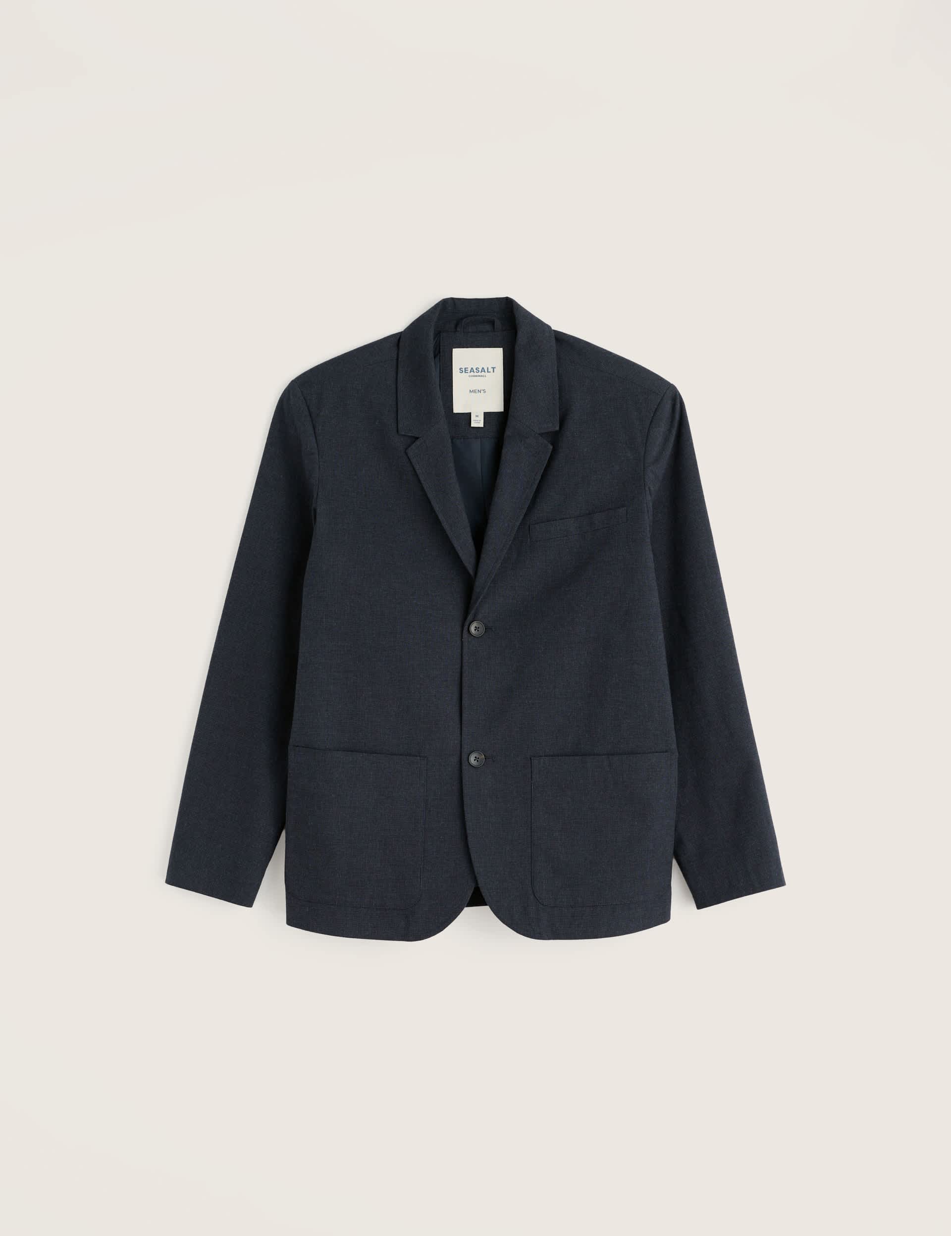Treloyan Cotton Blend Micro Check Blazer thumbnail 2