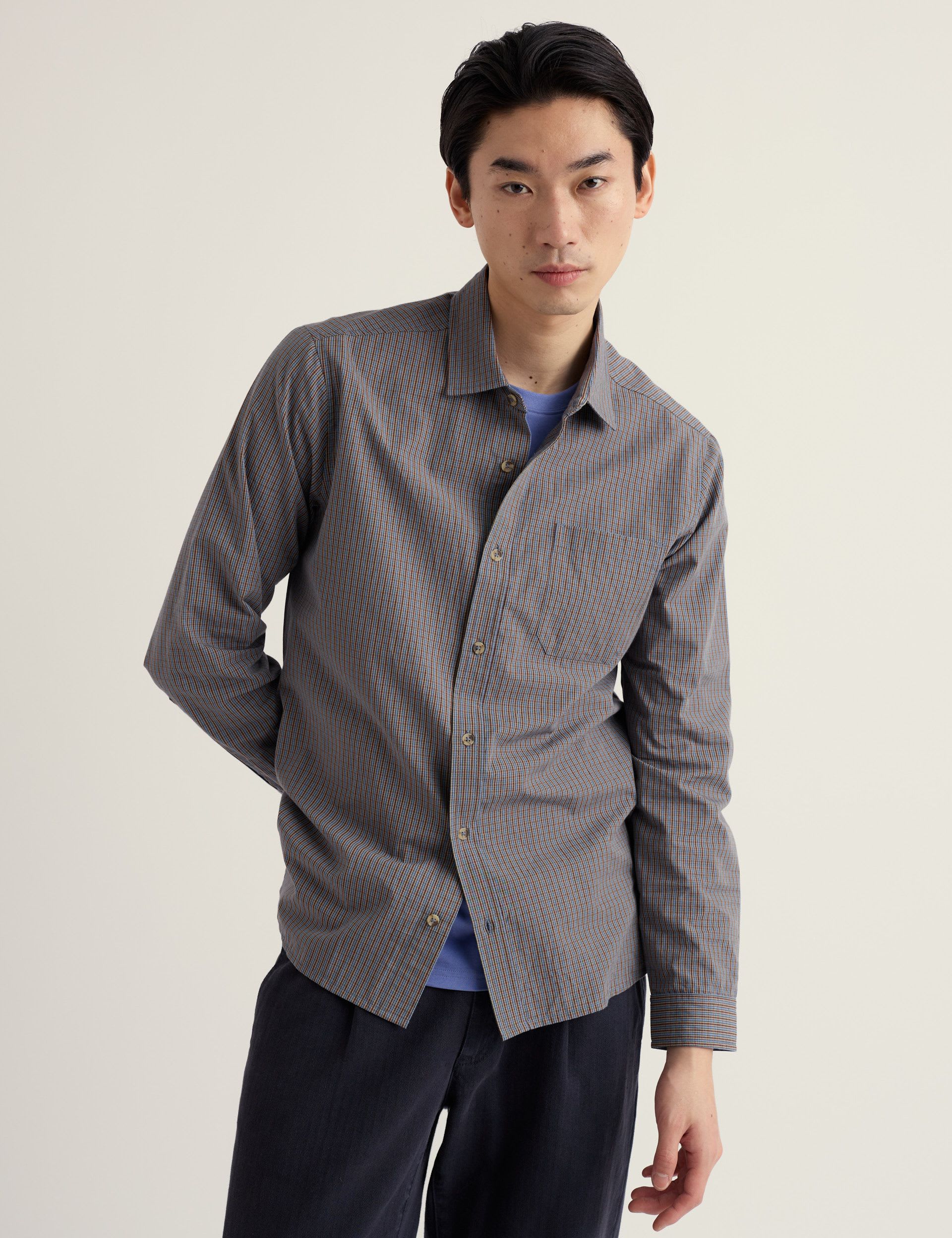 Pure Cotton Check Shirt