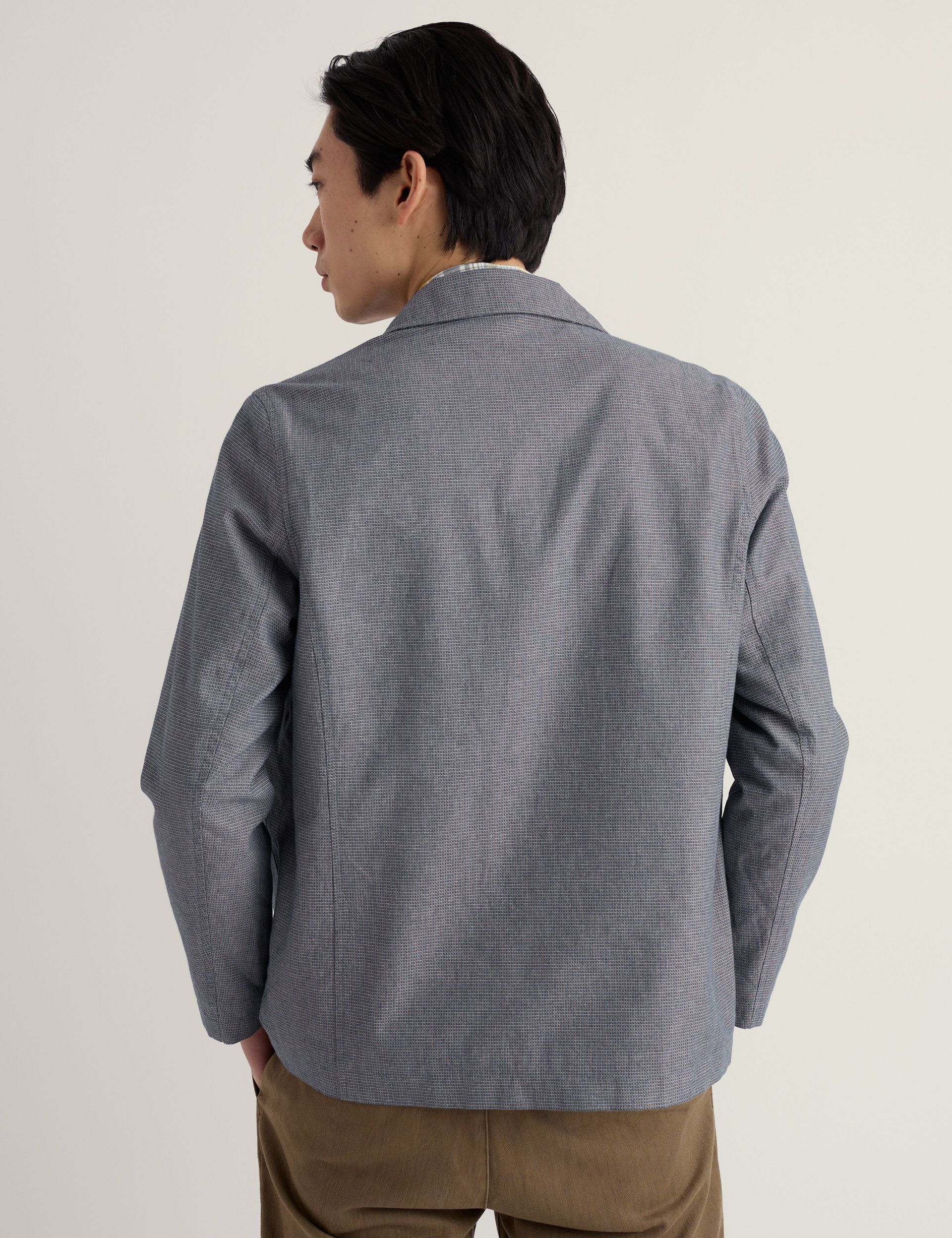 Regular Fit Pure Cotton Textured Blazer thumbnail 4