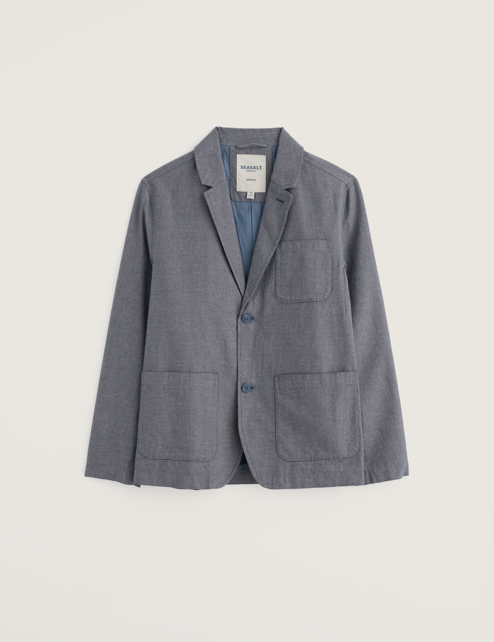 Regular Fit Pure Cotton Textured Blazer thumbnail 2
