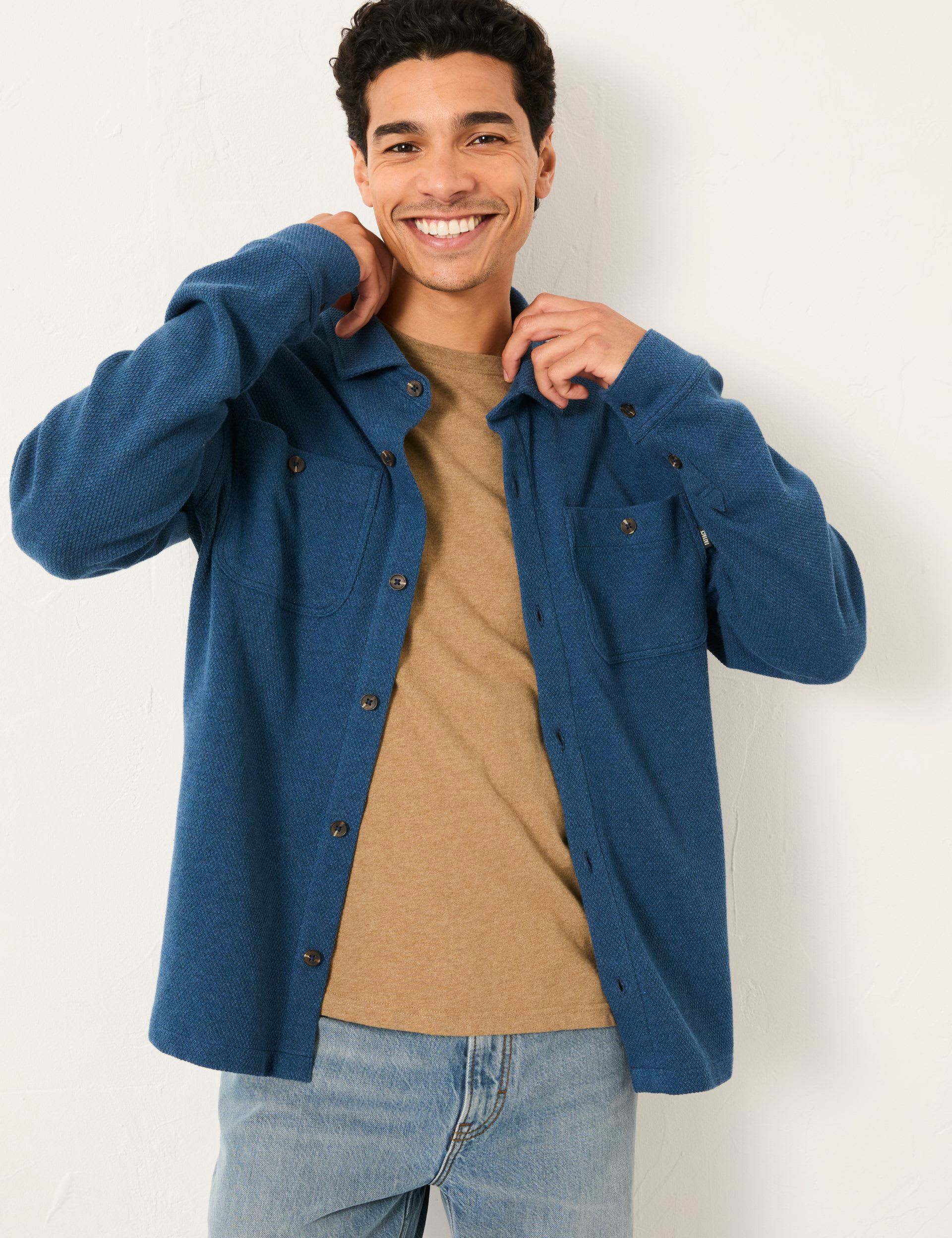 Pure Cotton Waffle Oxford Shirt