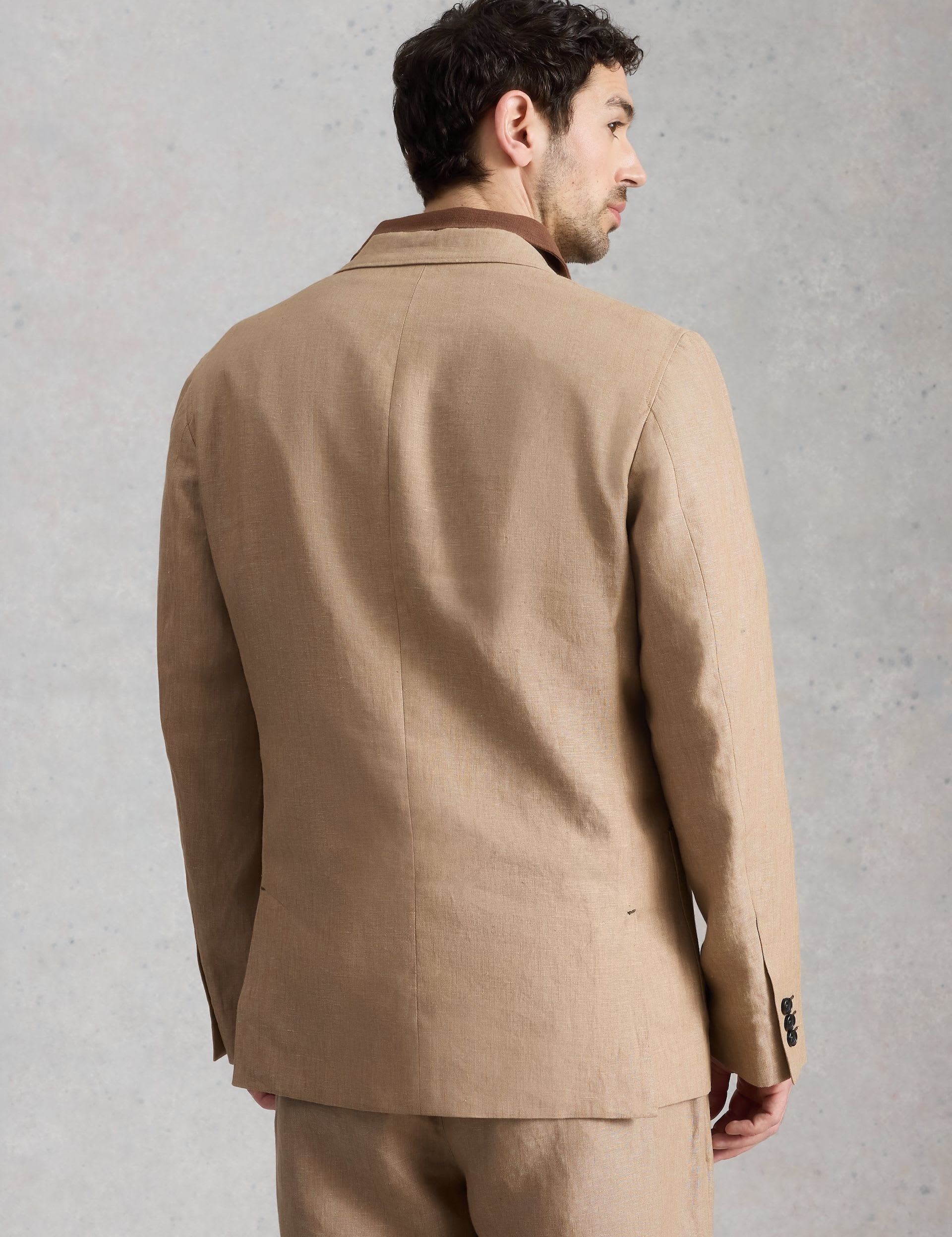 Tailored Fit Pure Linen Blazer thumbnail 5