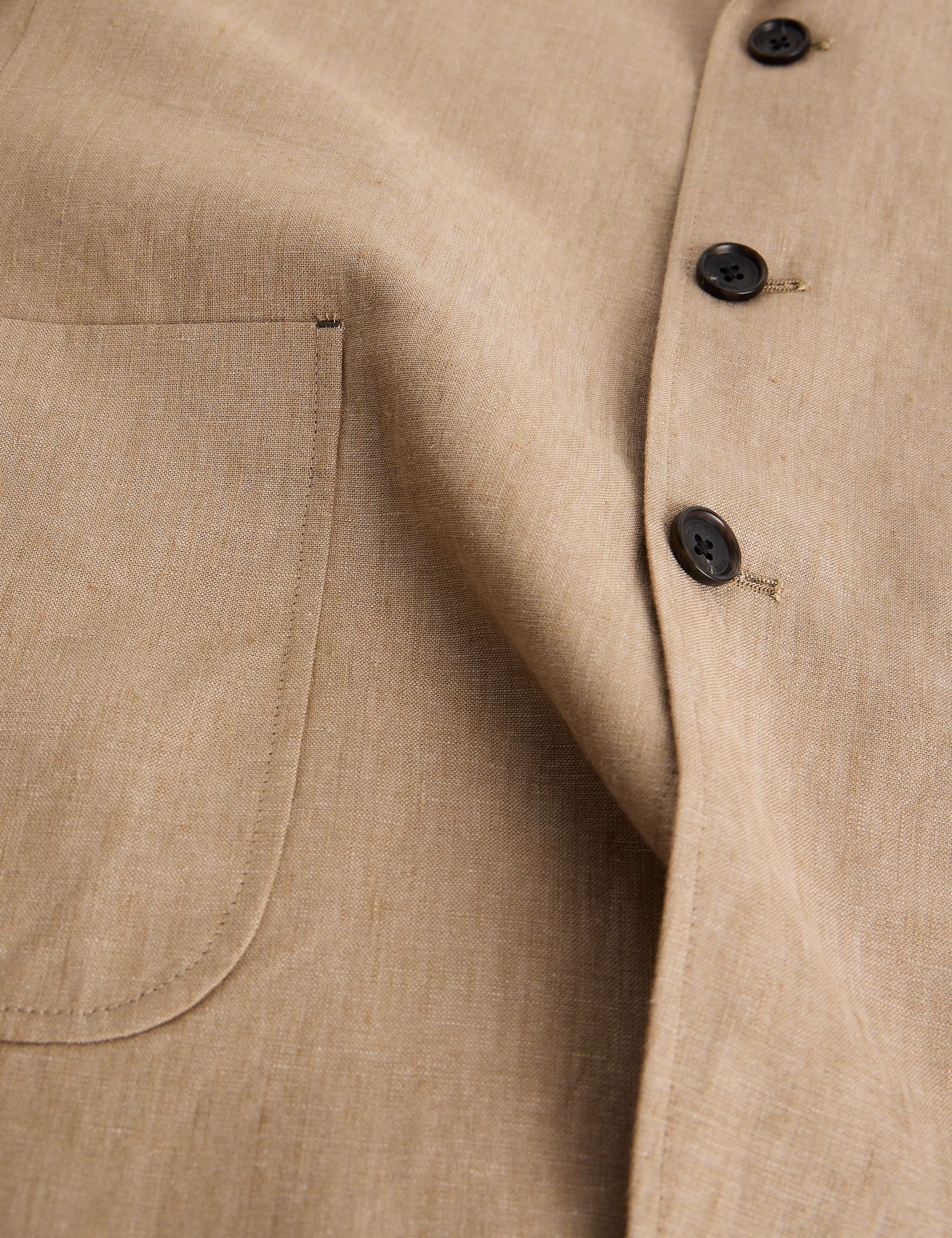Tailored Fit Pure Linen Blazer thumbnail 6