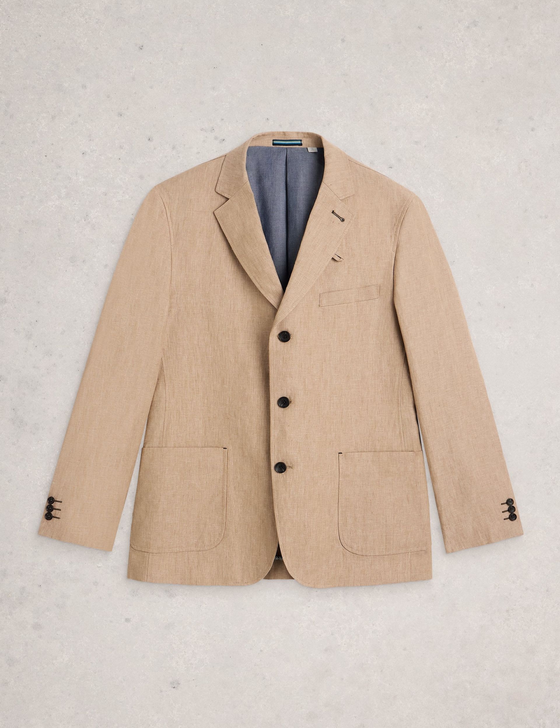 Tailored Fit Pure Linen Blazer thumbnail 2