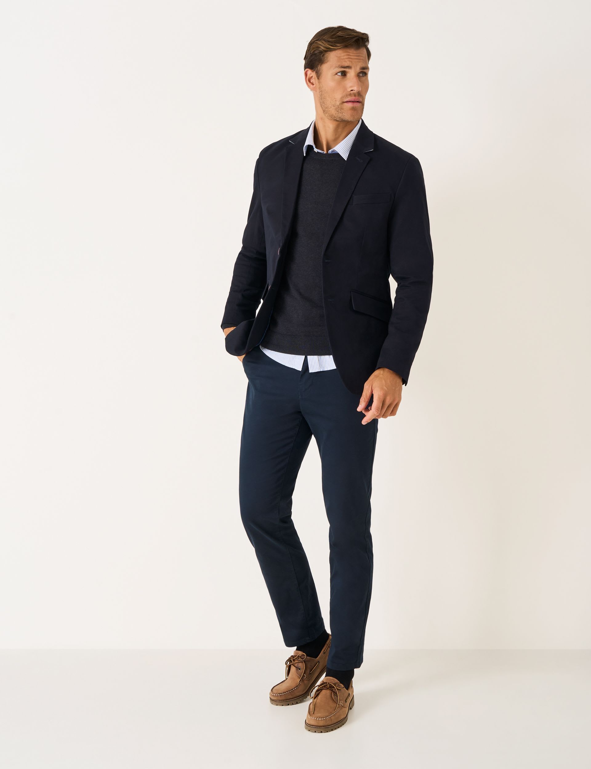 Regular Fit Cotton Rich Blazer thumbnail 3
