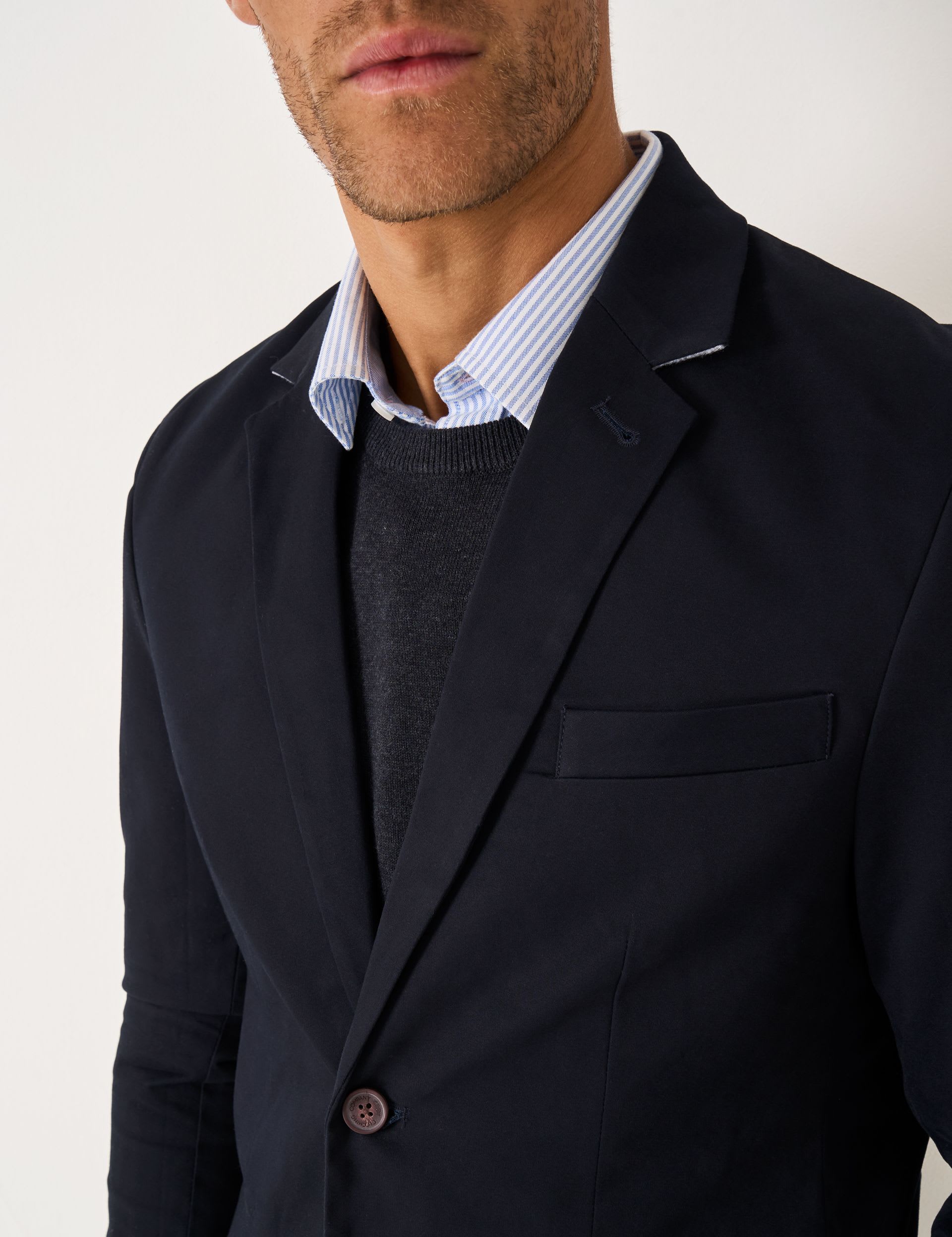 Regular Fit Cotton Rich Blazer thumbnail 5