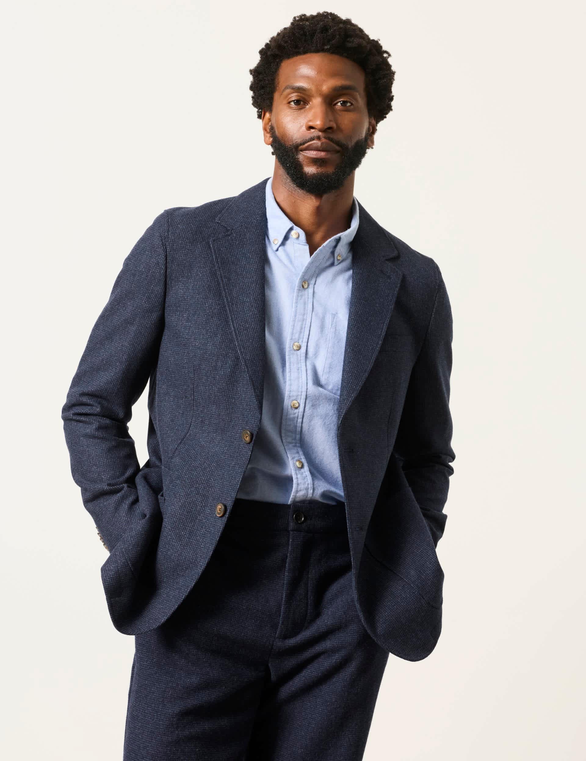 Wool Rich Check Blazer thumbnail 4