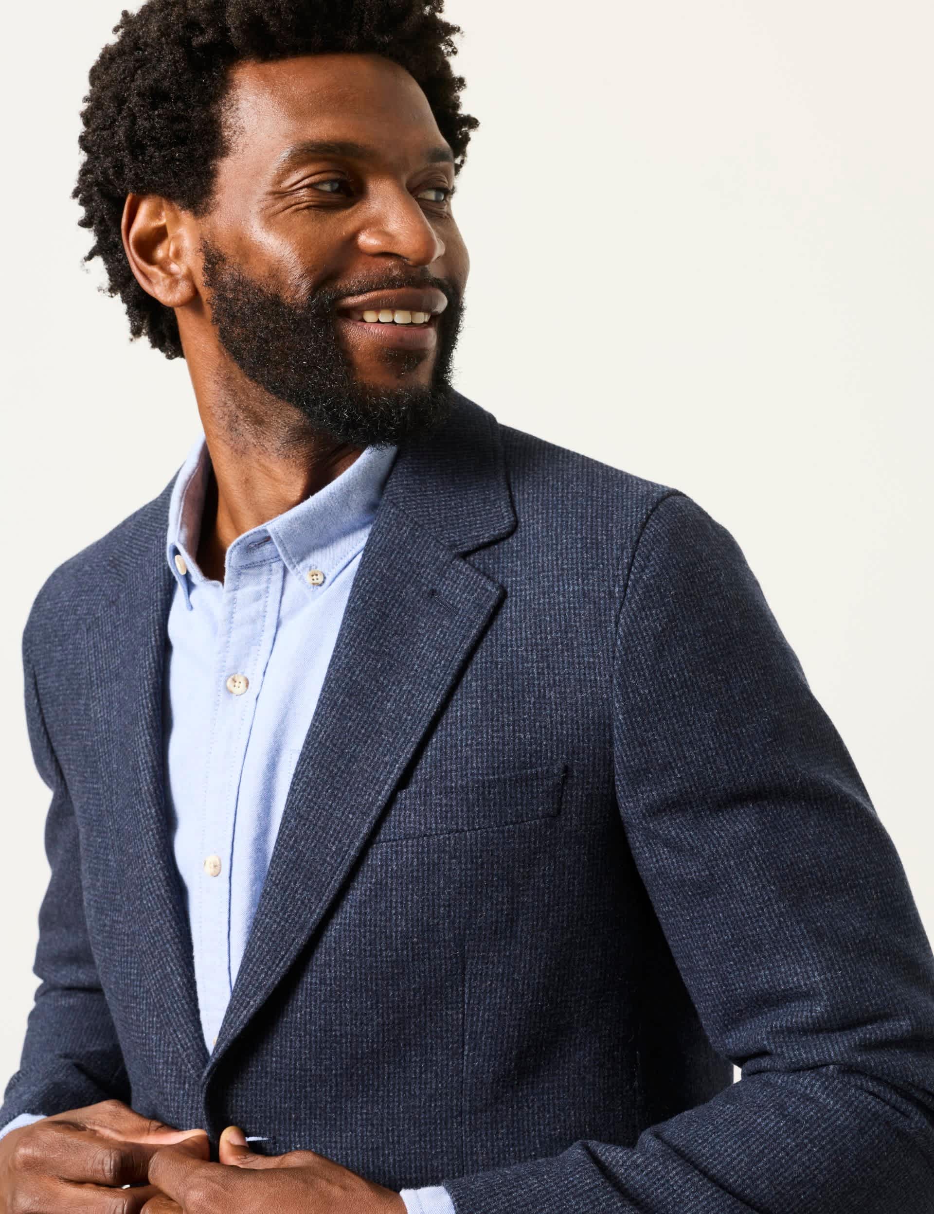 Wool Rich Check Blazer thumbnail 5