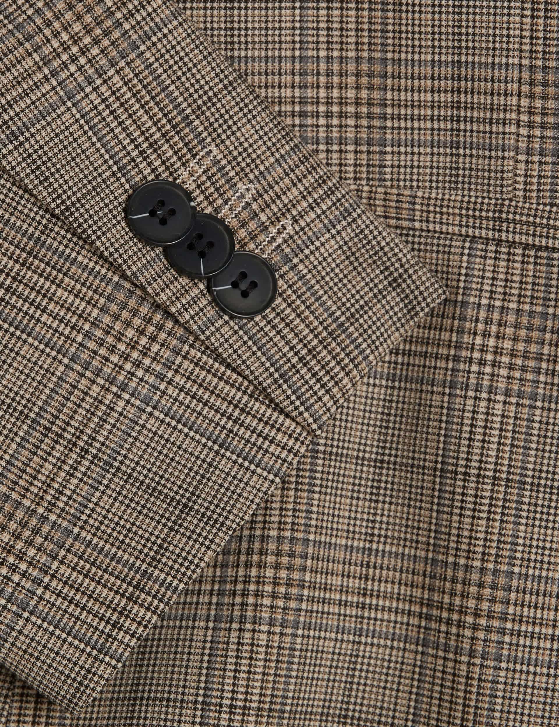 Skinny Fit Checked Suit Jacket thumbnail 6