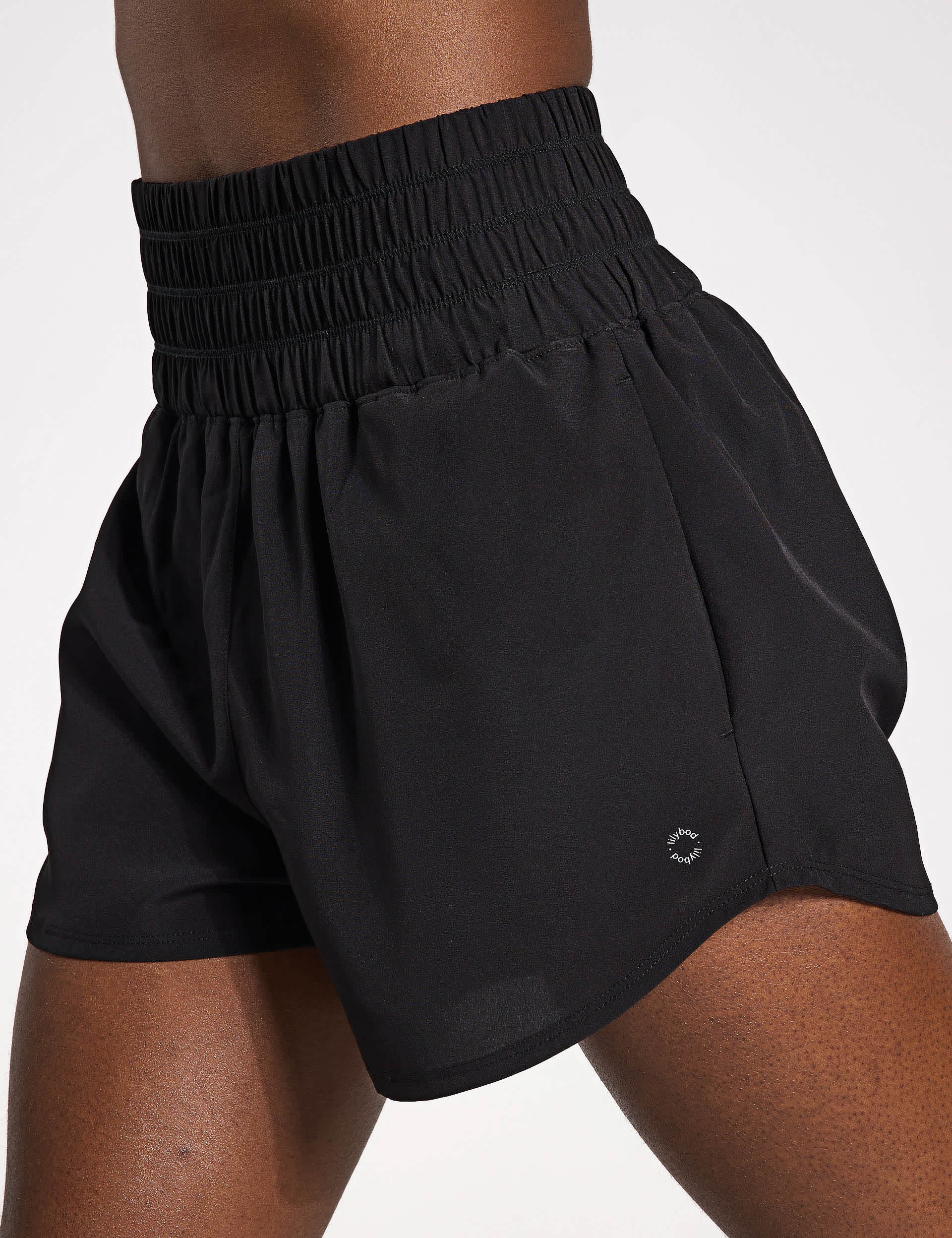 Bronte Woven High Waisted Running Shorts
