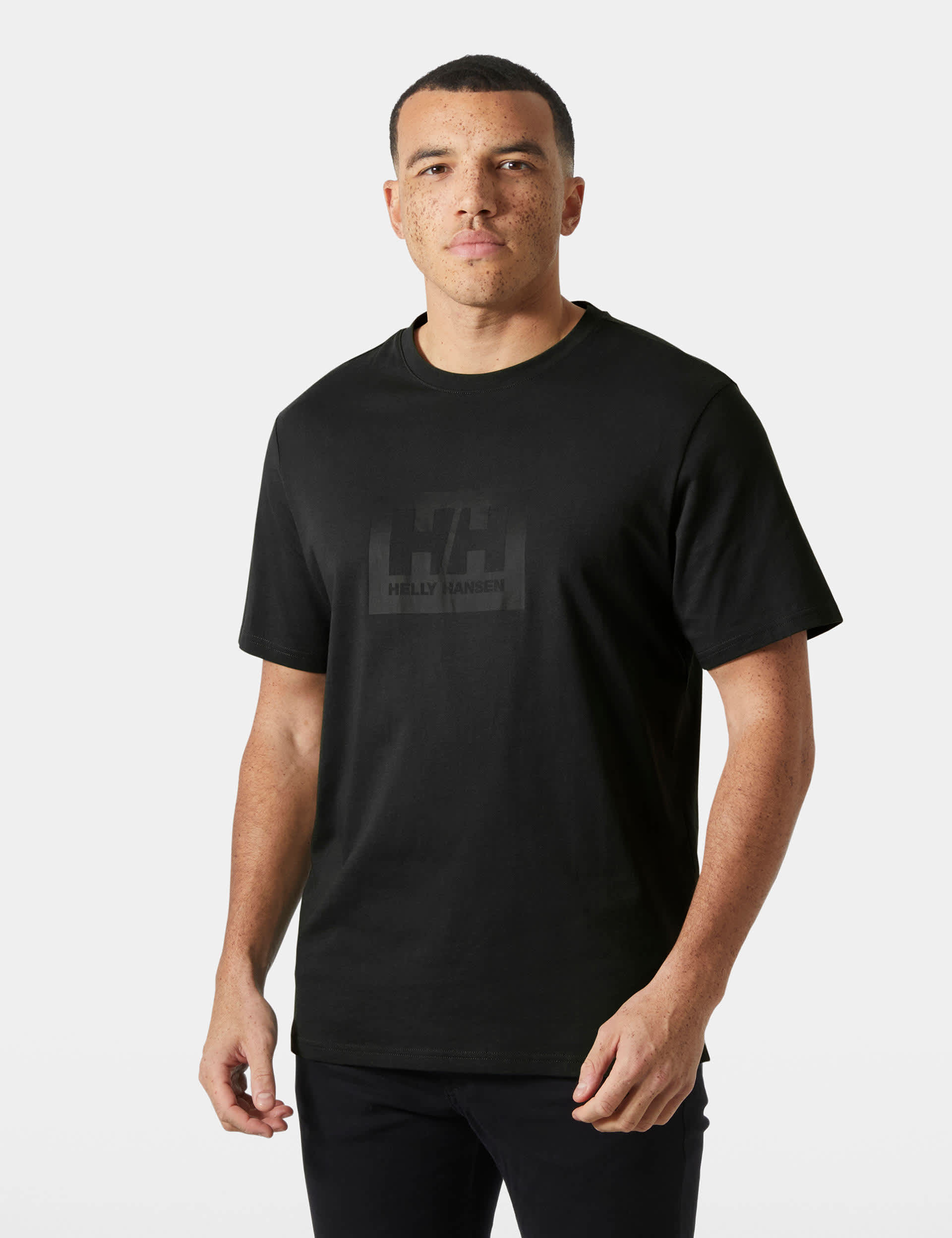Box Pure Cotton Crew Neck T Shirt