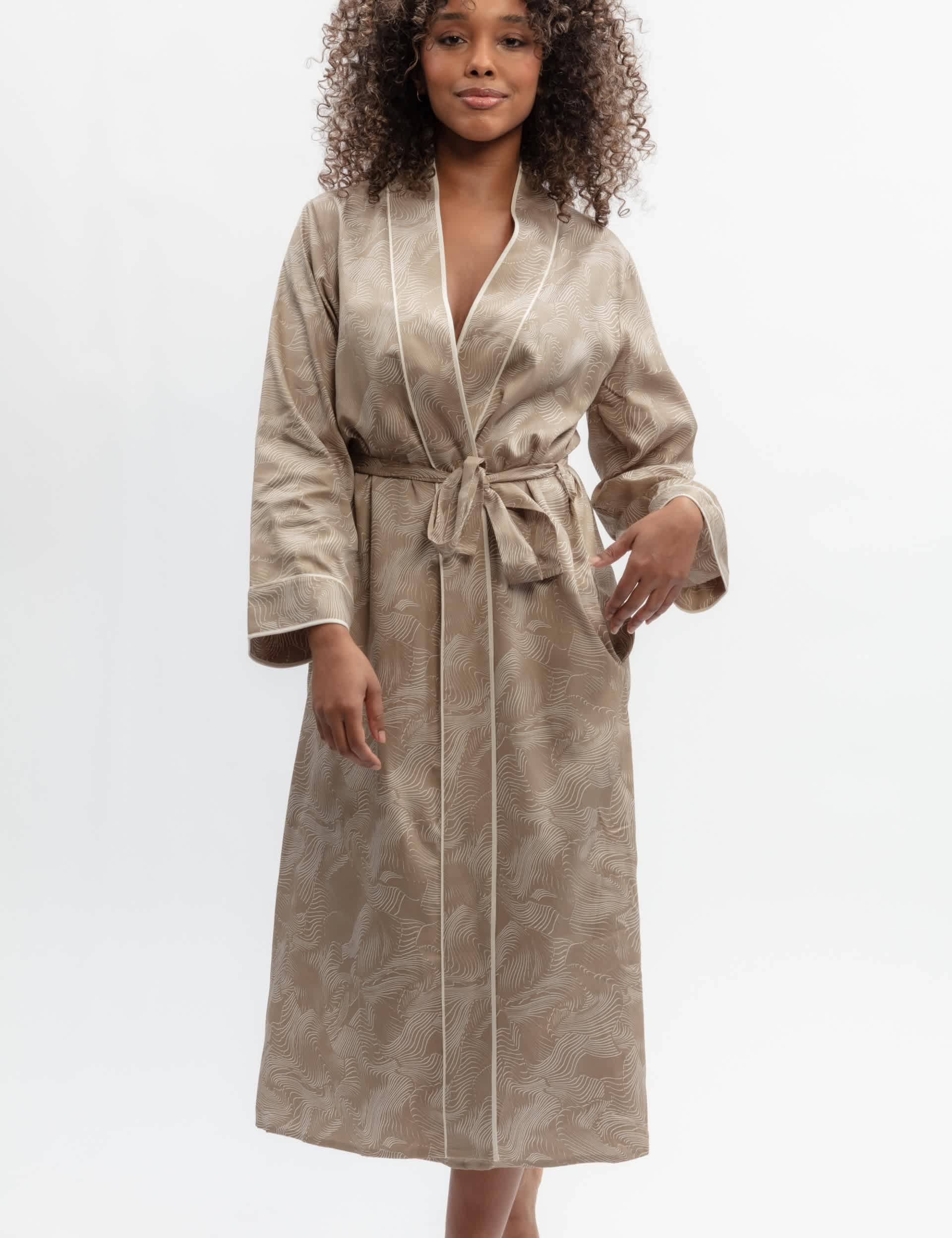 Fable and Eve Cotton Modal Printed Dressing Gown