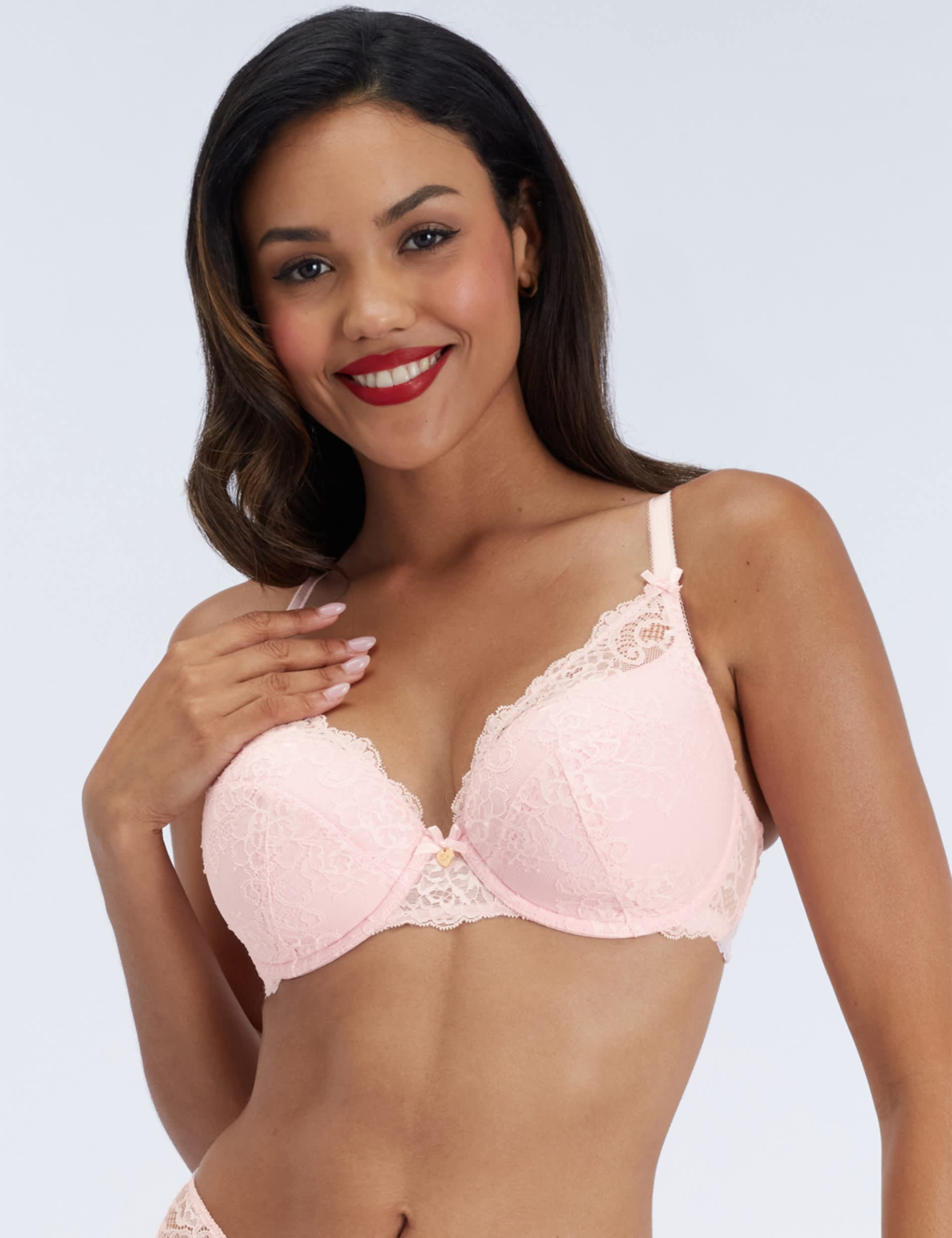 Amber Lace Wired Plunge Bra (B-G)