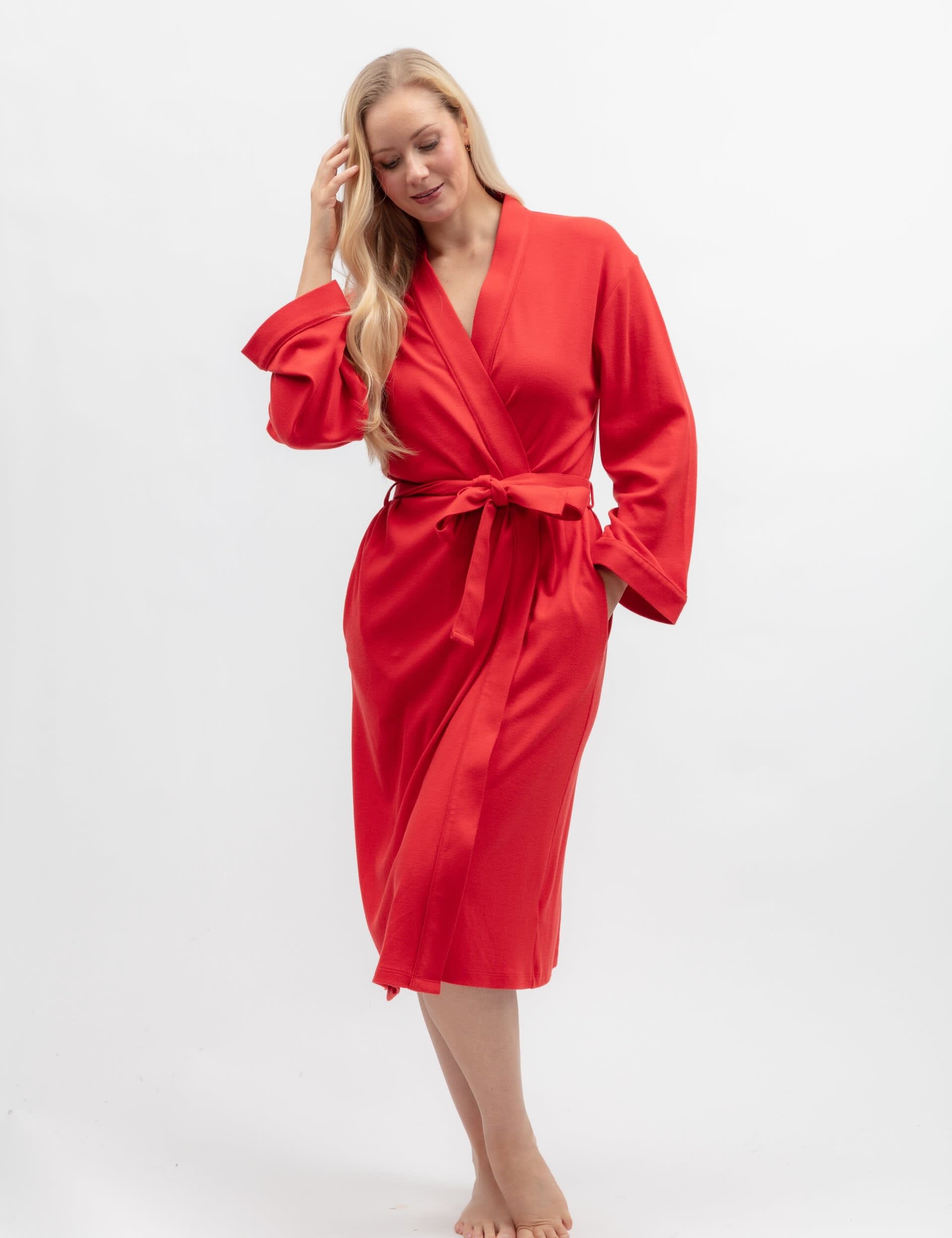 Jersey Ribbed Dressing Gown