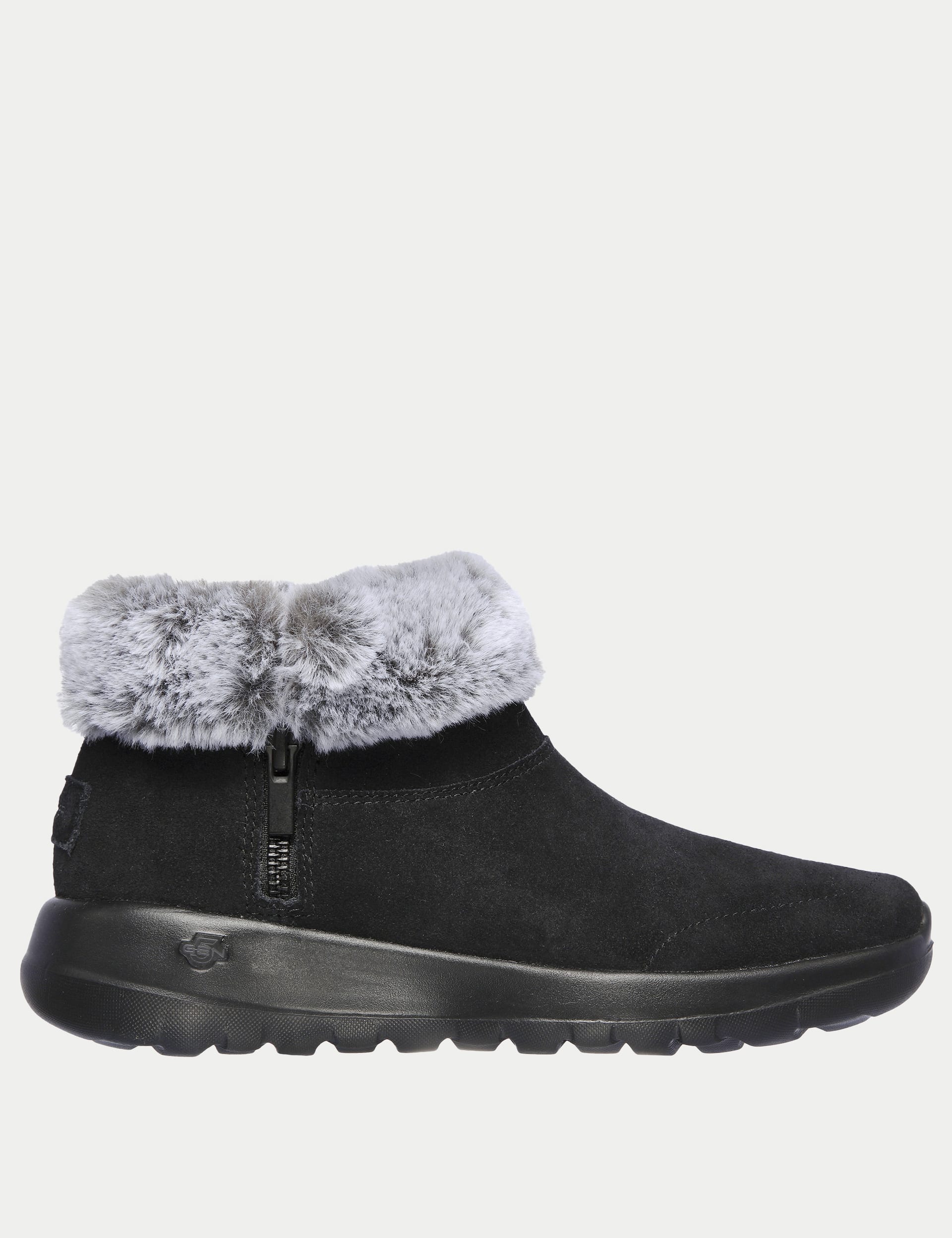 Skechers suede zip ankle boot online