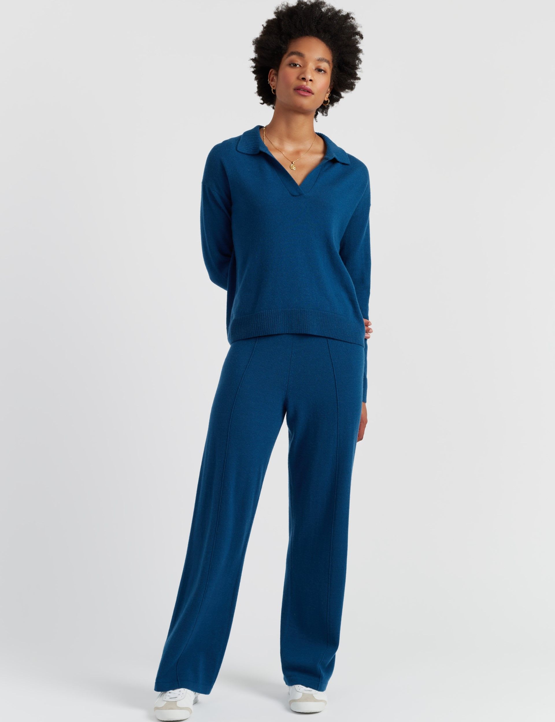 Wool Rich Collared Jumper with Cashmere