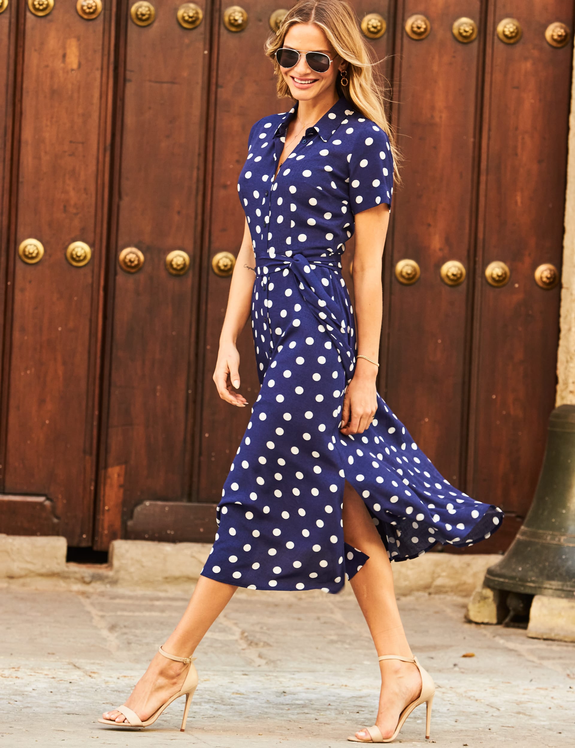 Polka dot short dress new arrivals