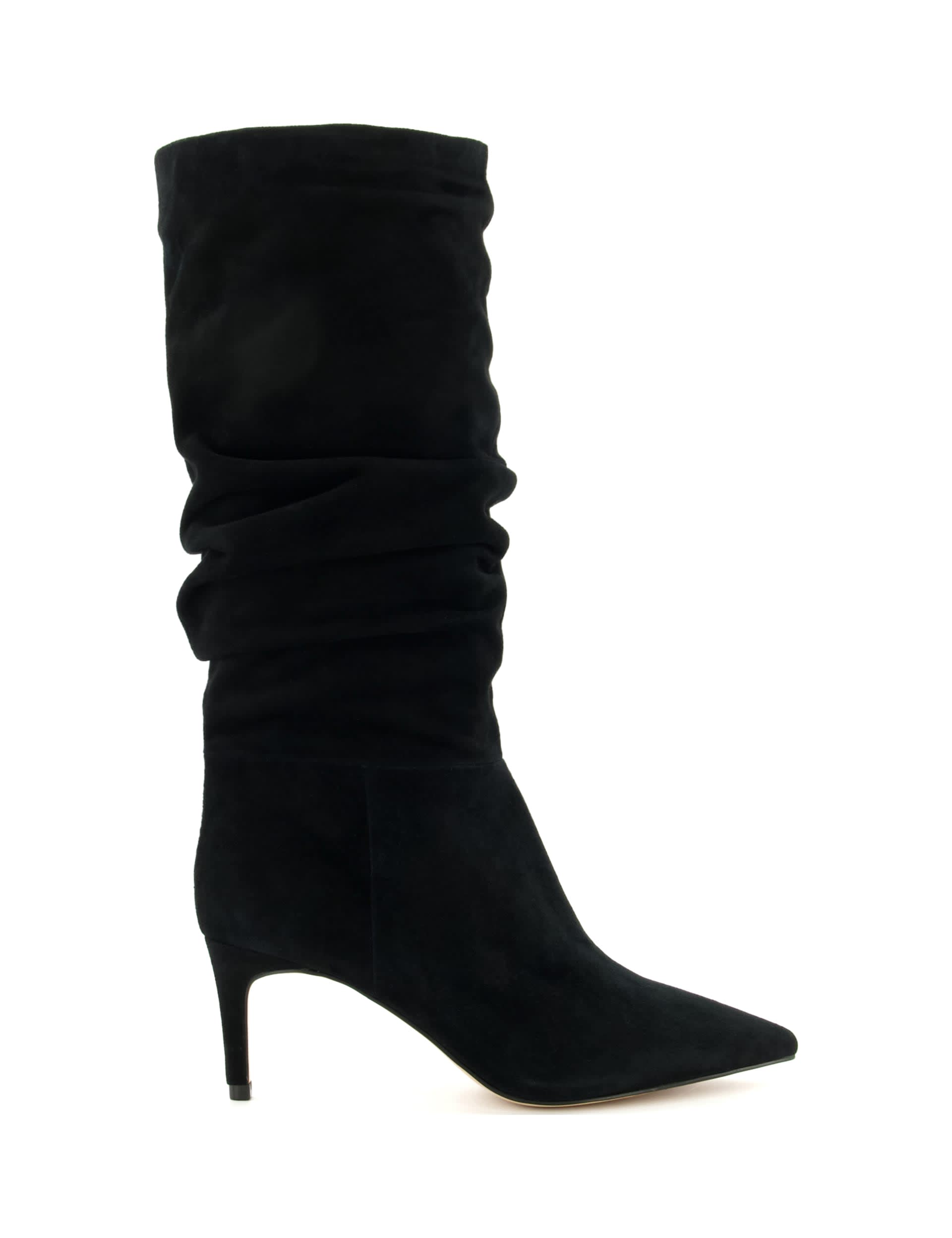 suede stiletto knee high boots