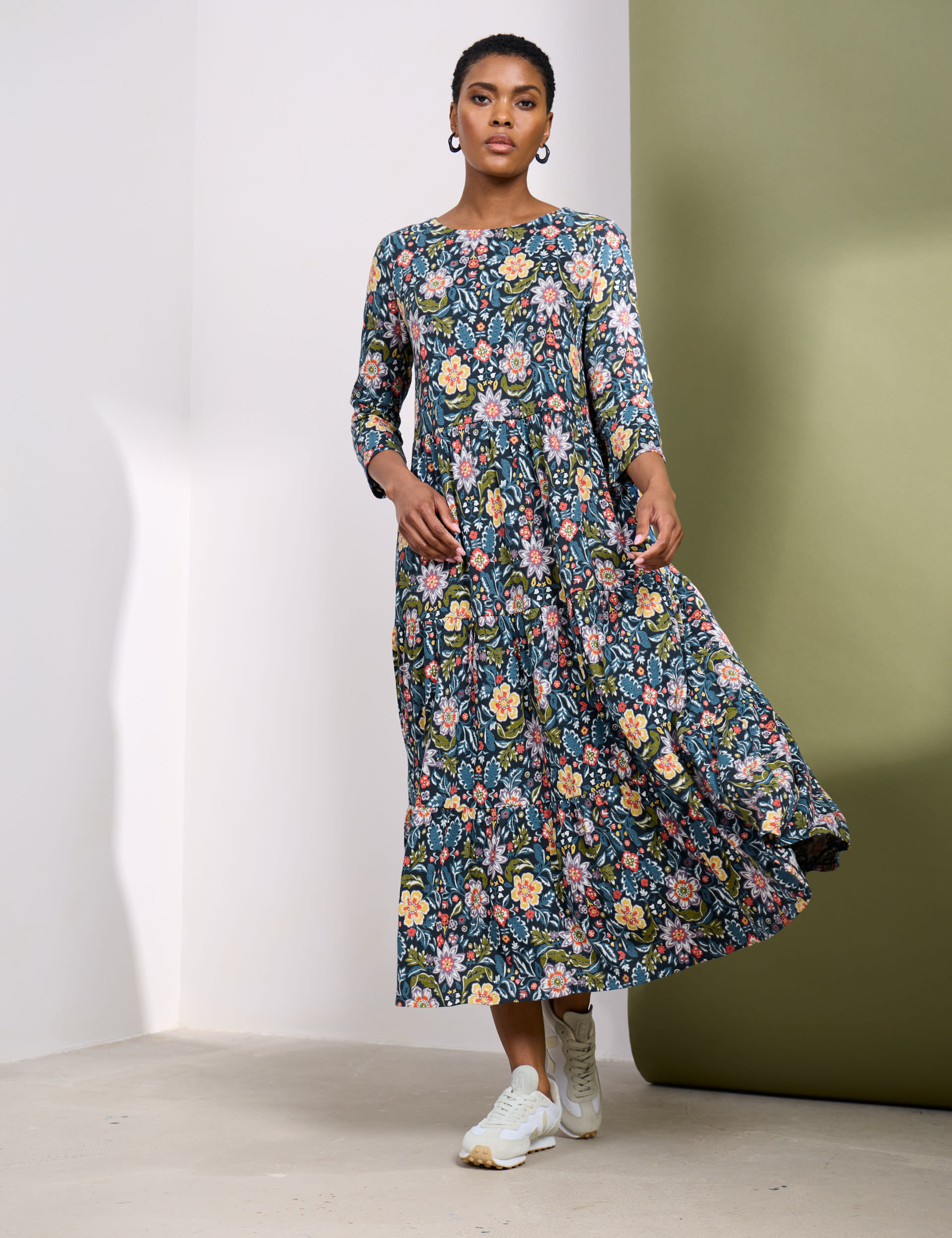 Pure Cotton Paisley Midaxi Waisted Dress | Seasalt Cornwall | M&S