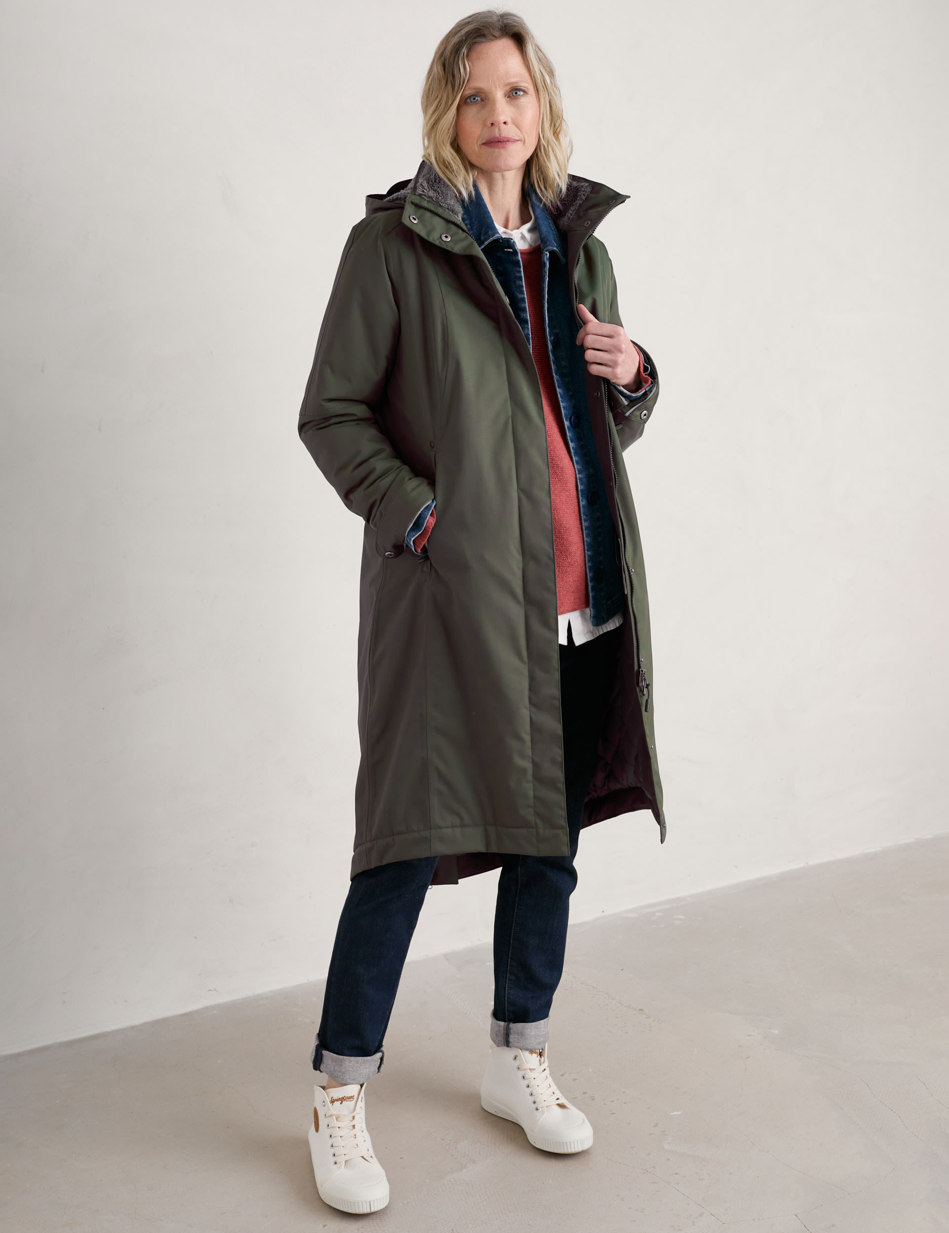 Waterproof Hooded Longline Parka