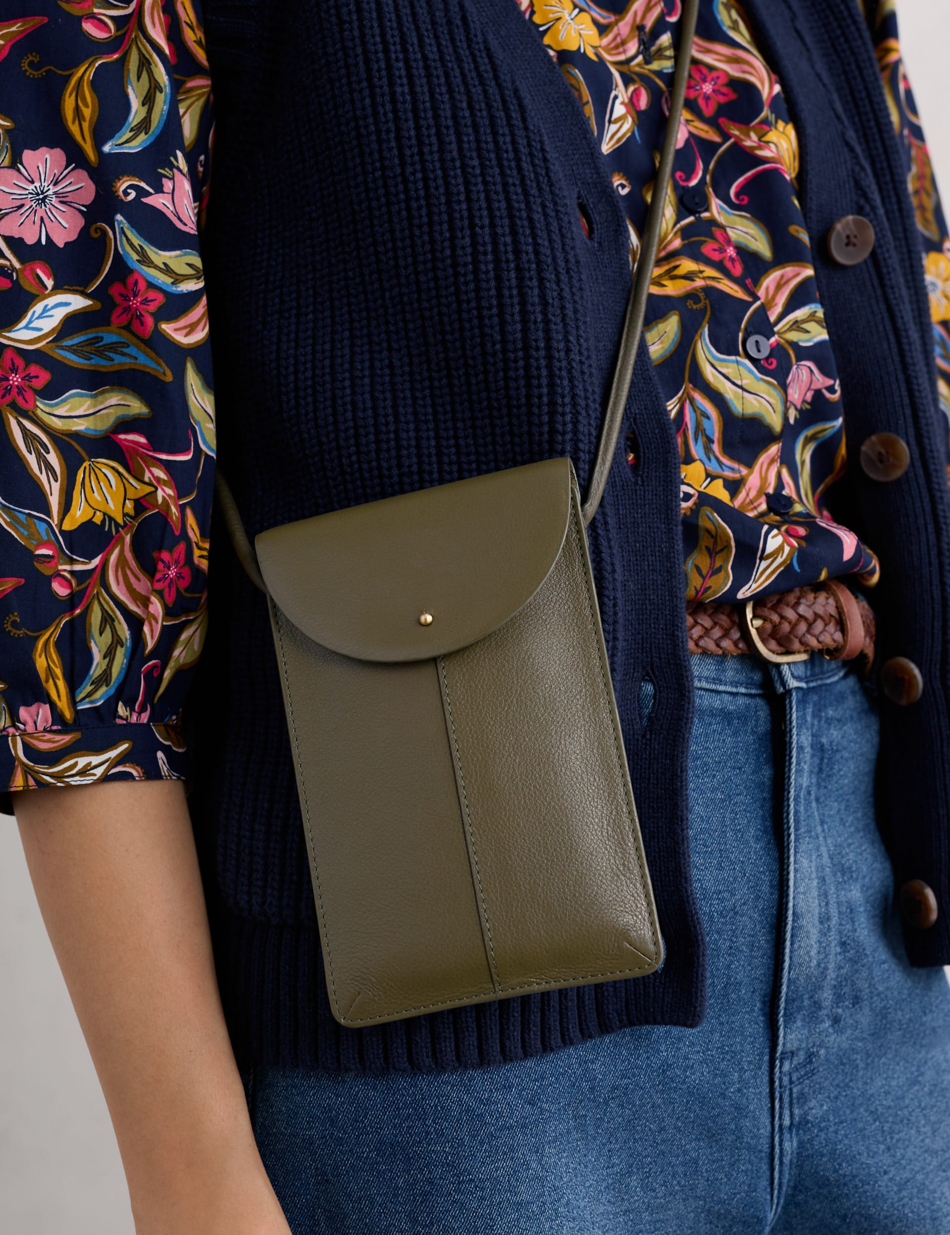 Leather Cross Body Phone Bag Seasalt Cornwall M S