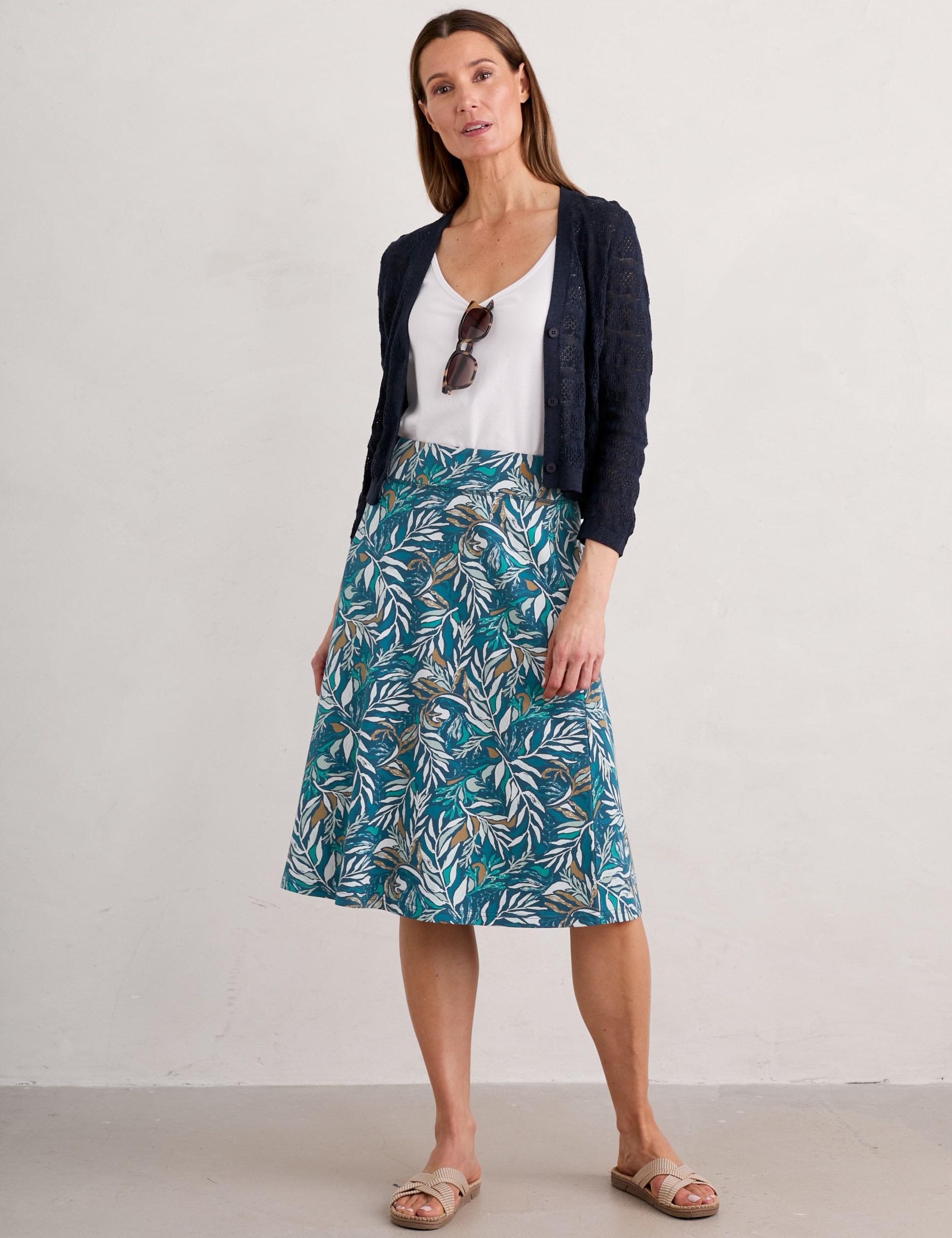 Pure Cotton Pointelle Cardigan