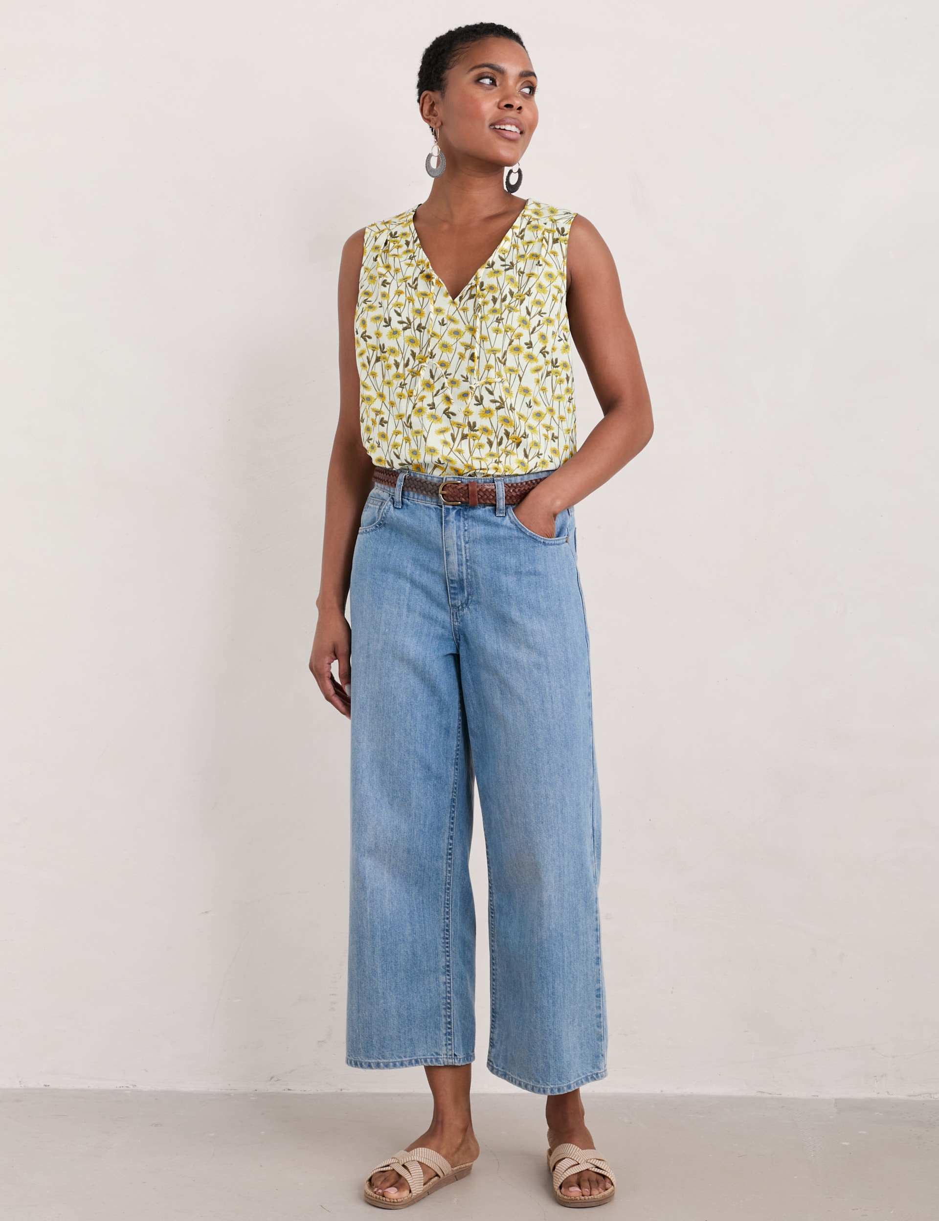 Pure Cotton Floral V-neck Vest | Seasalt Cornwall | M&S
