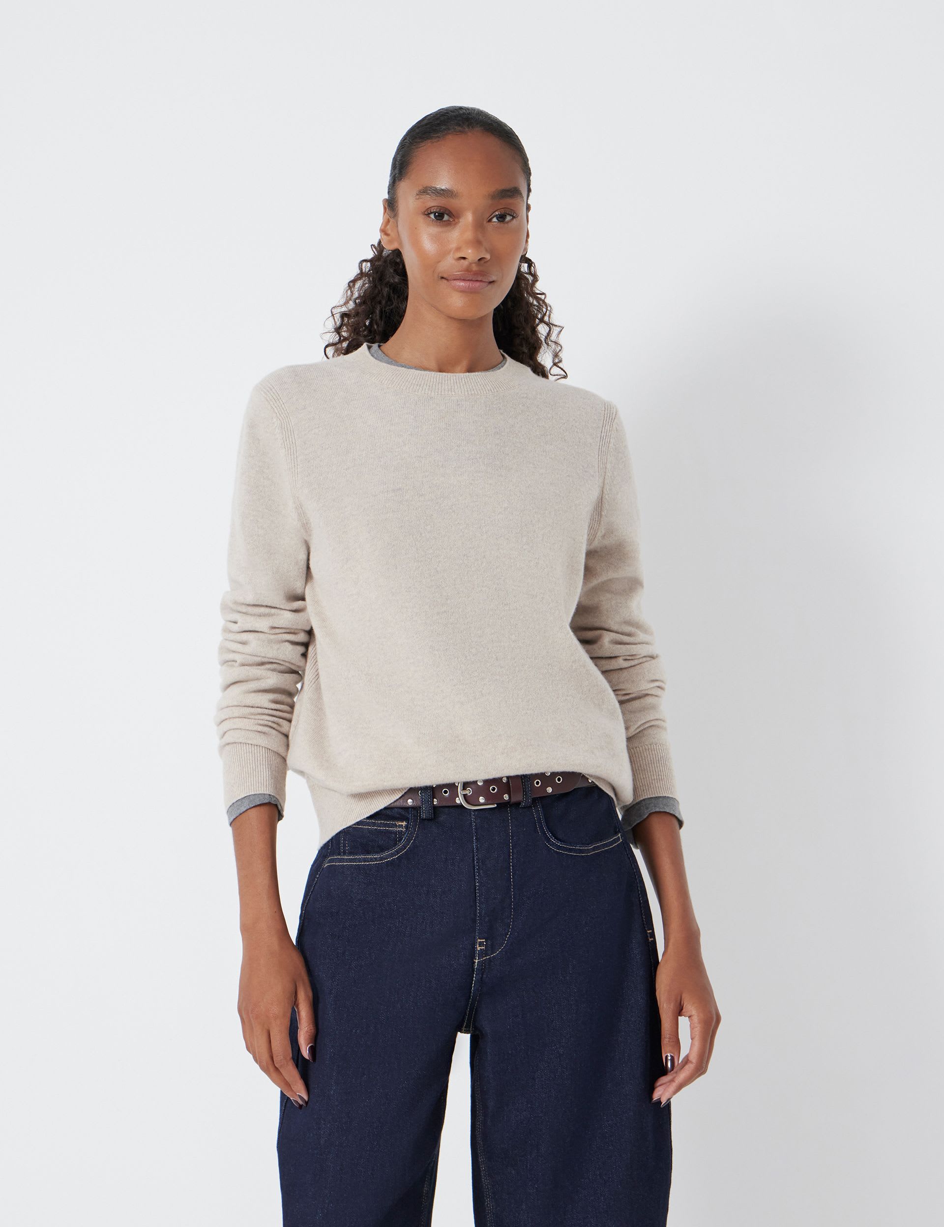 Pure Merino Wool Crew Neck Jumper