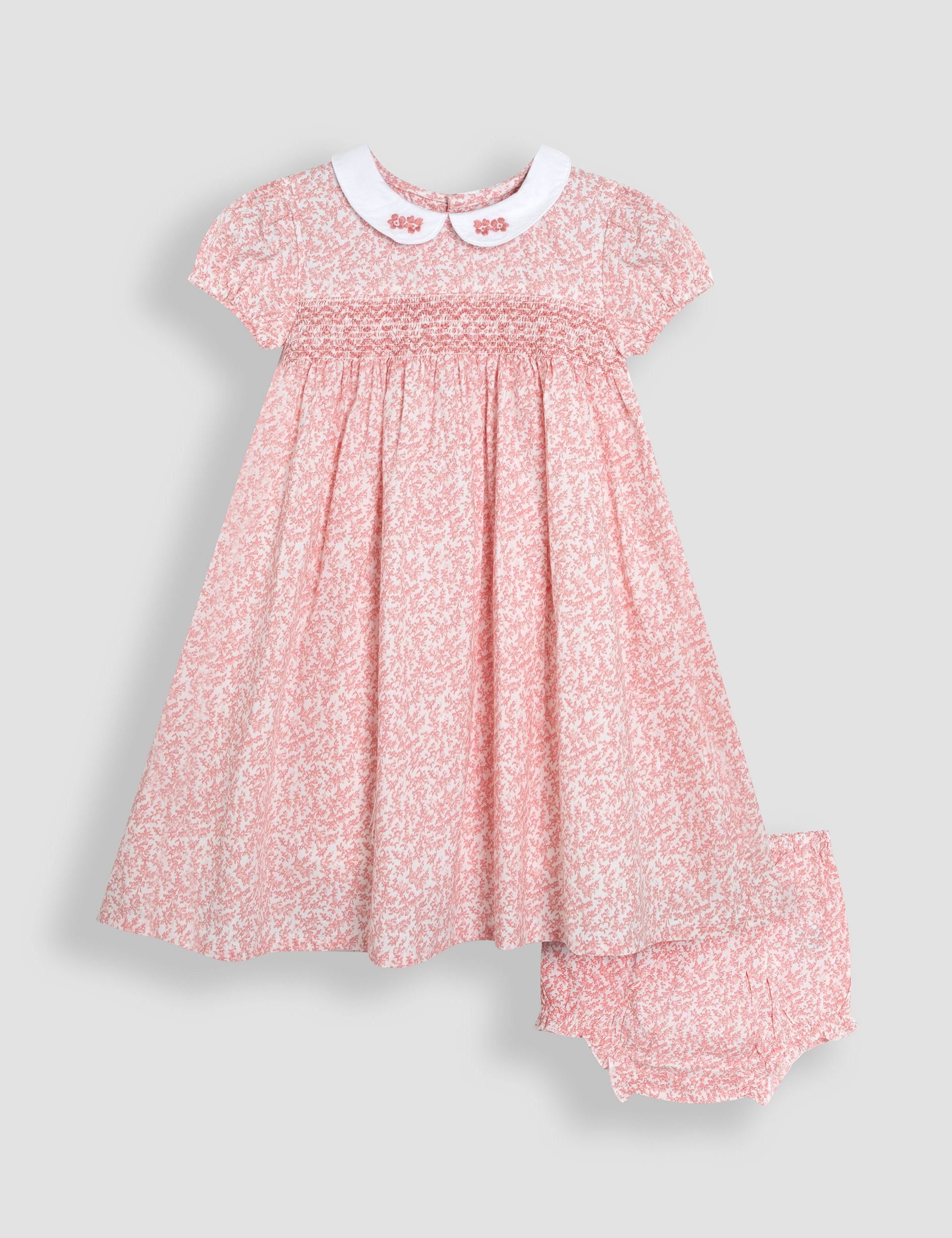 2pc Pure Cotton Ditsy Floral Dress (1-5 Yrs)